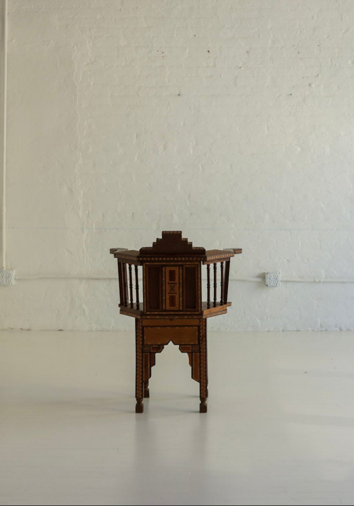 Syrian Inlaid Corner Chair c. 1900