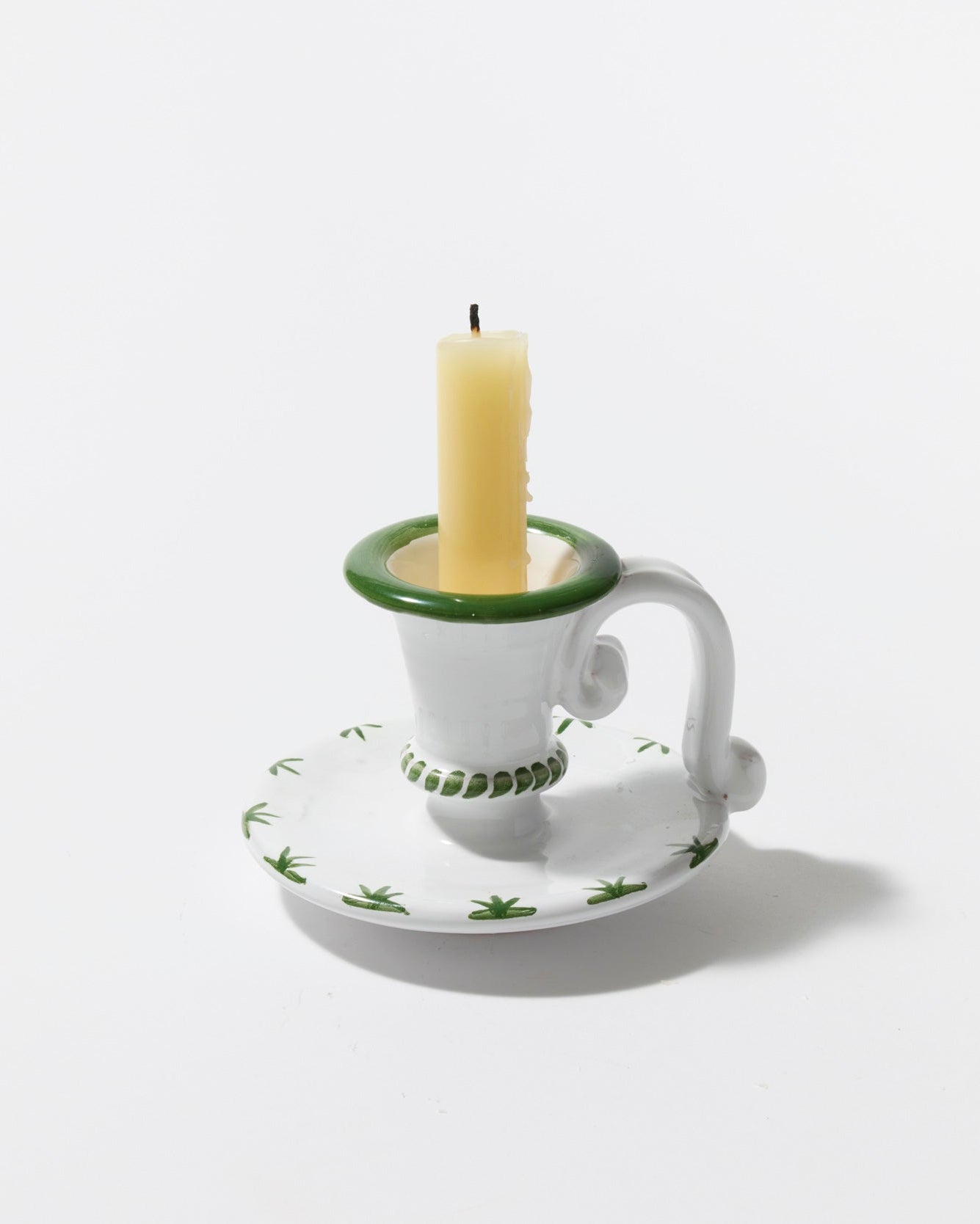 Starry Nights Candlestick in Green