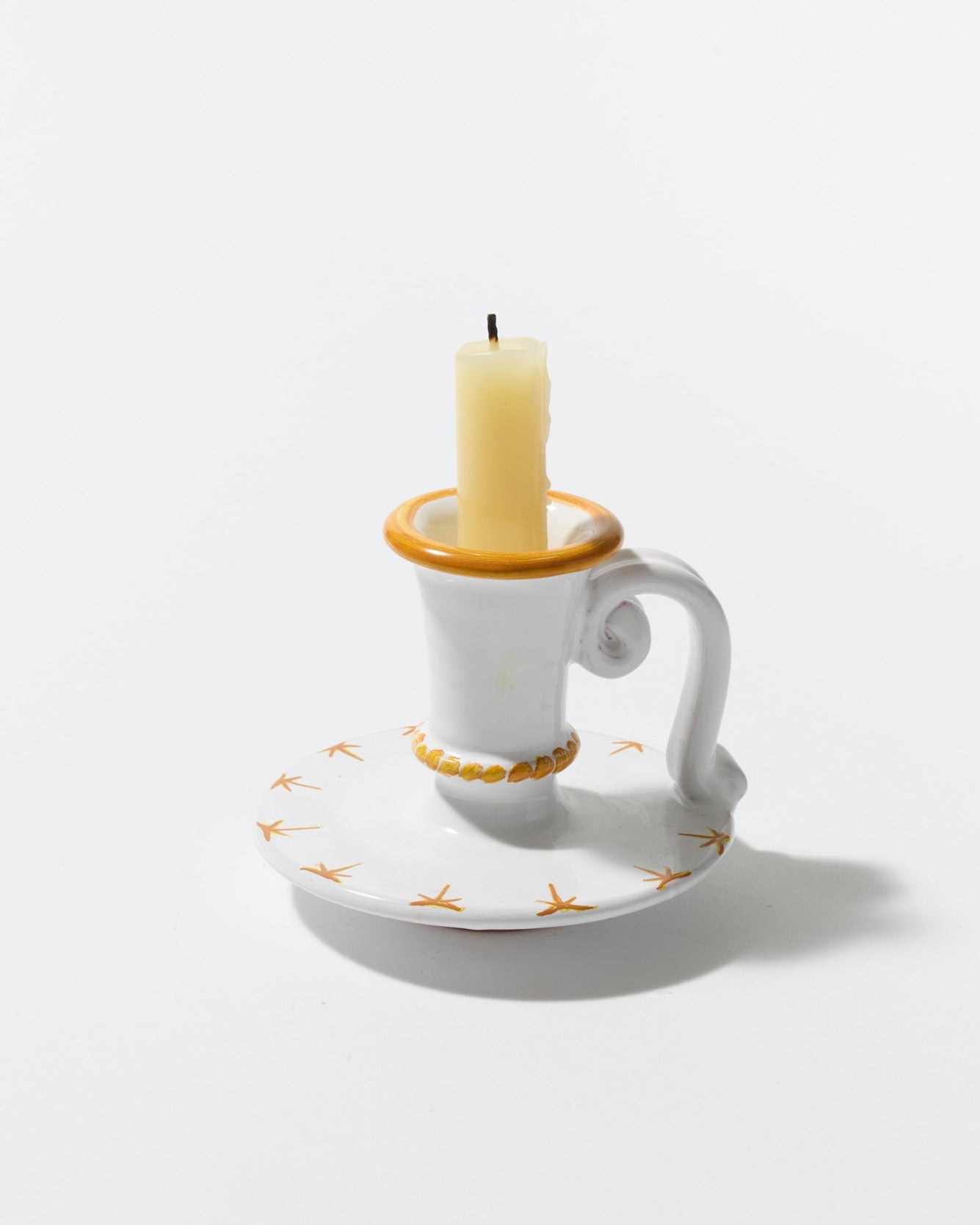 Starry Nights Candlestick in Yellow