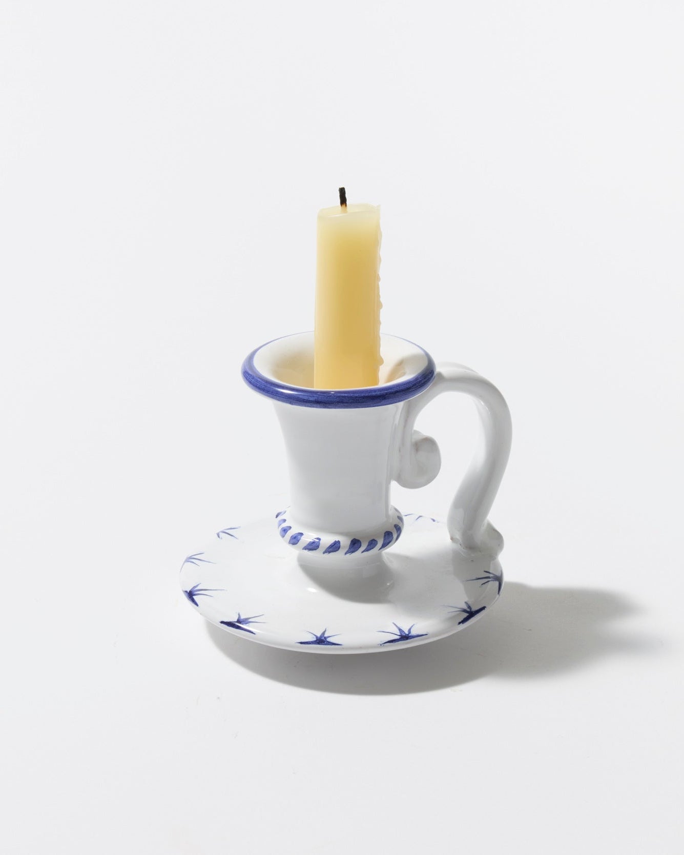 Starry Nights Candlestick in Blue