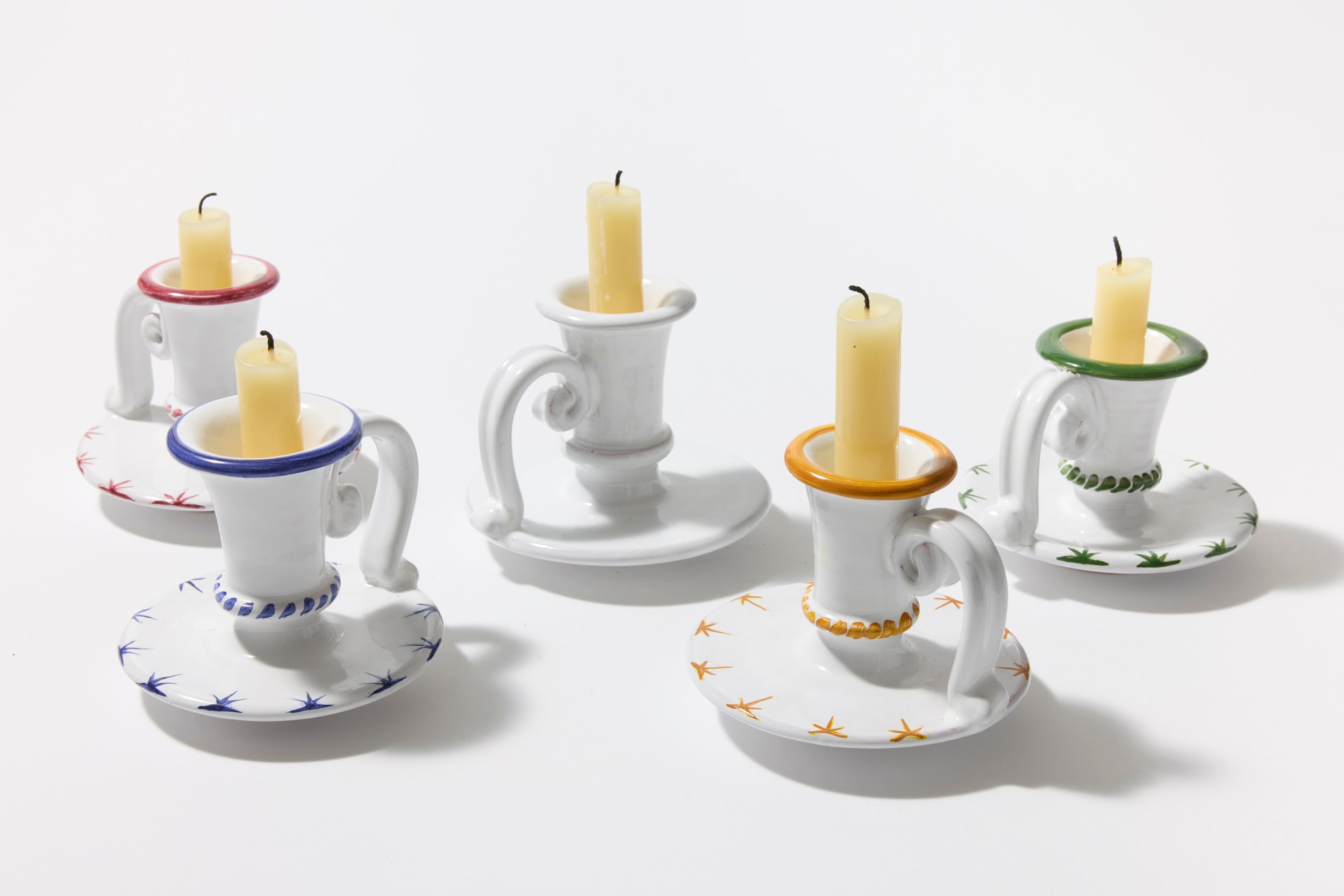 Starry Nights Candlestick in Green