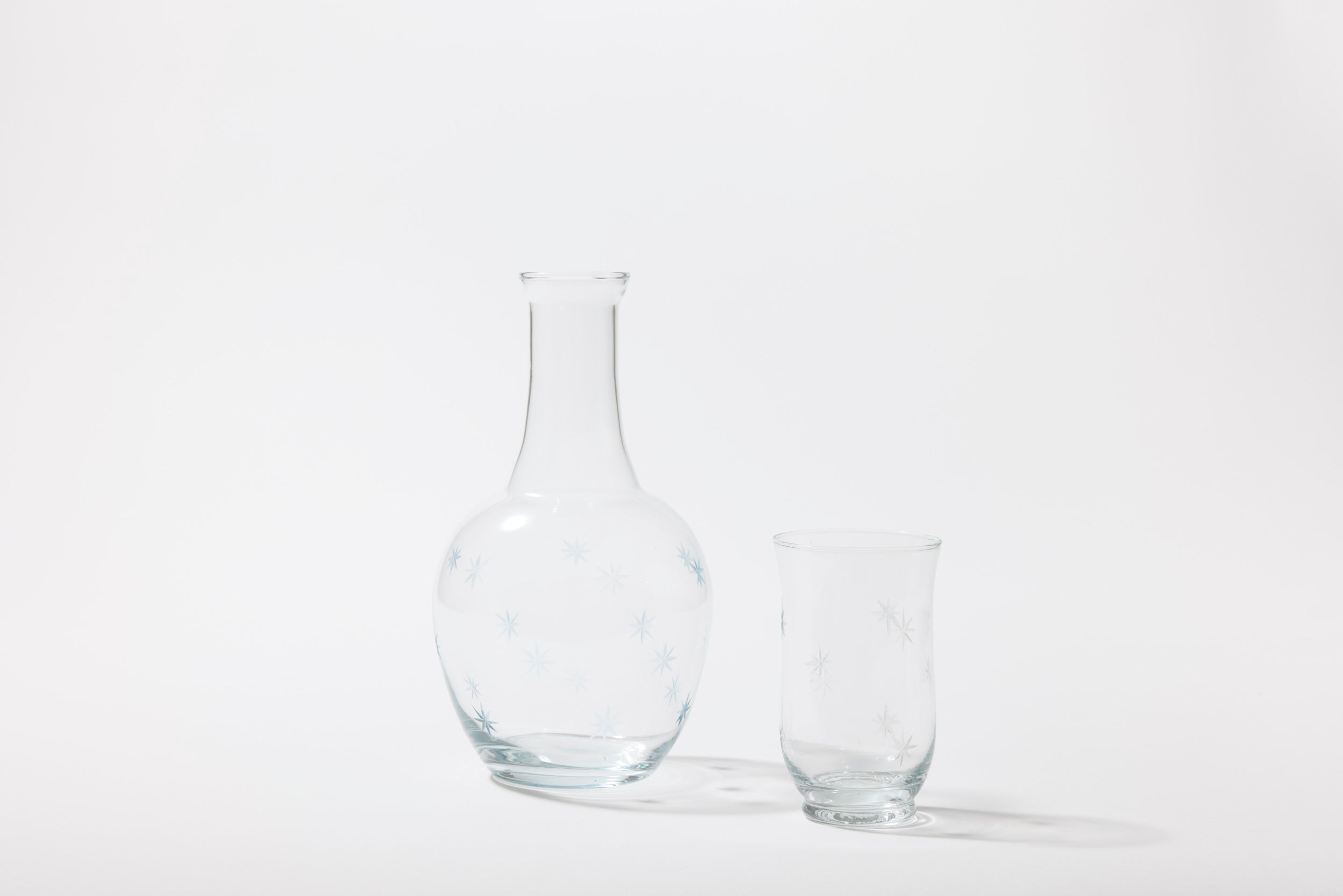 Starry Nights Carafe + Glass in Clear