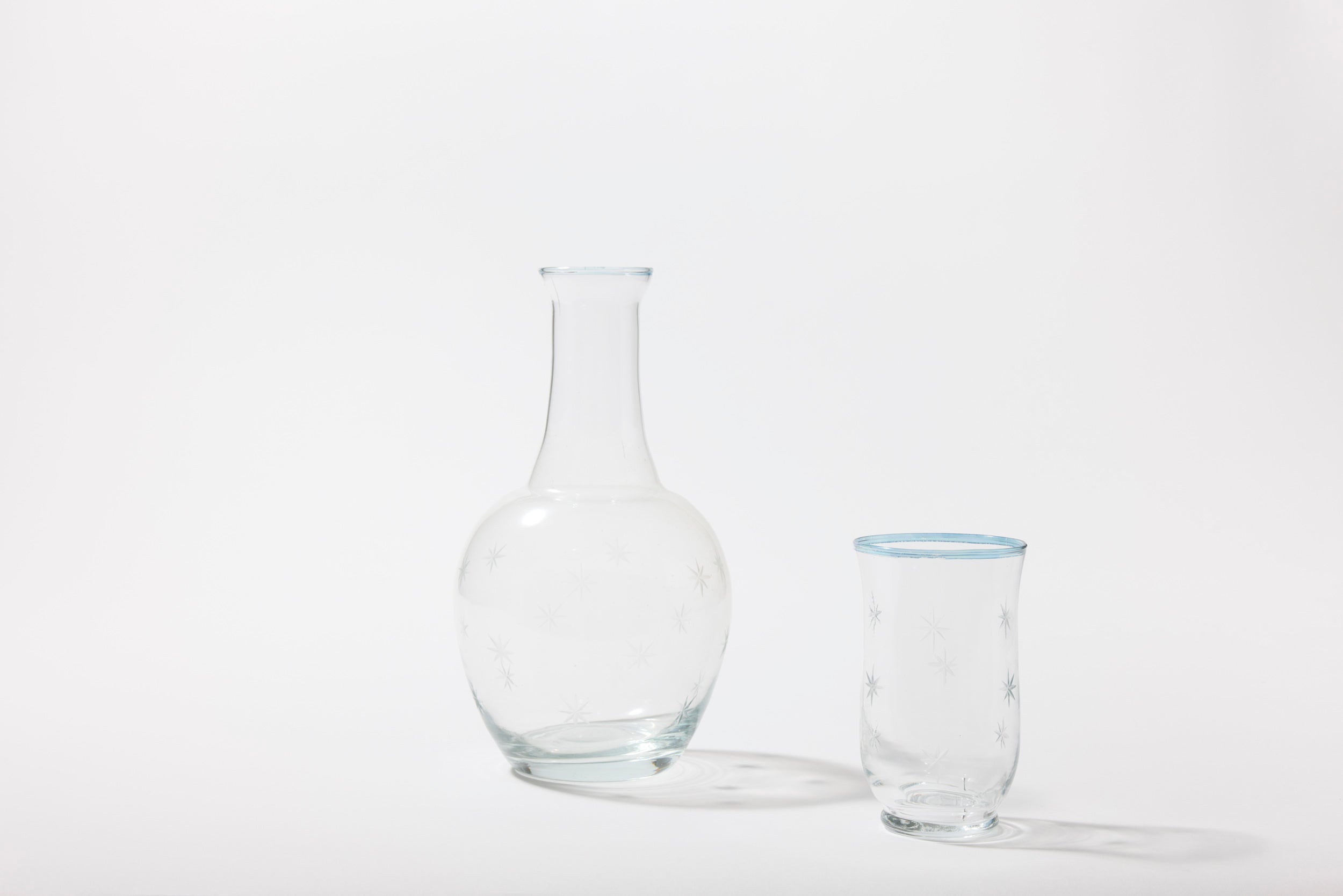 Starry Nights Carafe + Glass in Indigo