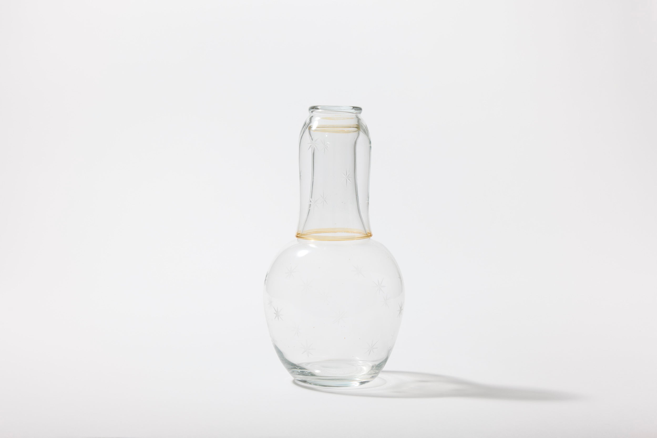 Starry Nights Carafe + Glass in Amber