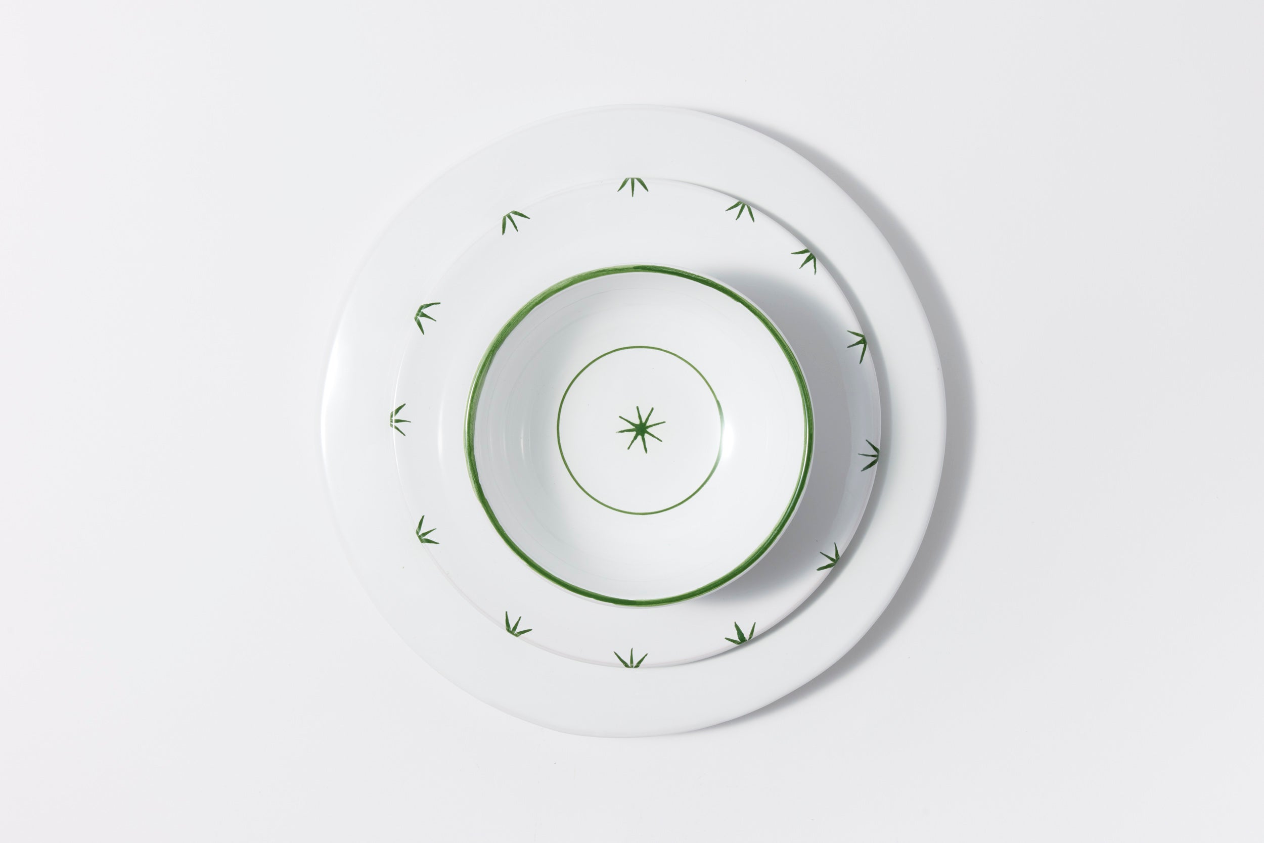 Starry Cereal Bowl Set in Green