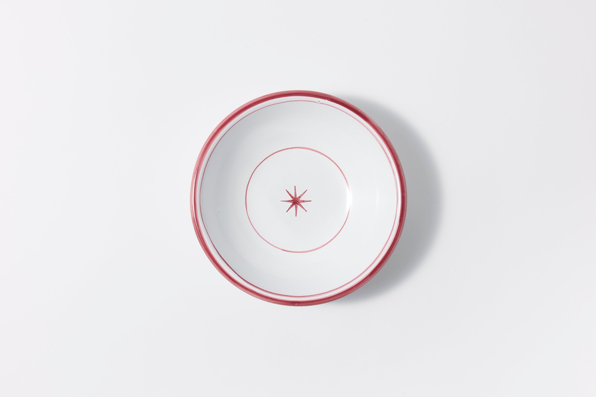 Starry Pasta Bowl Set in Red