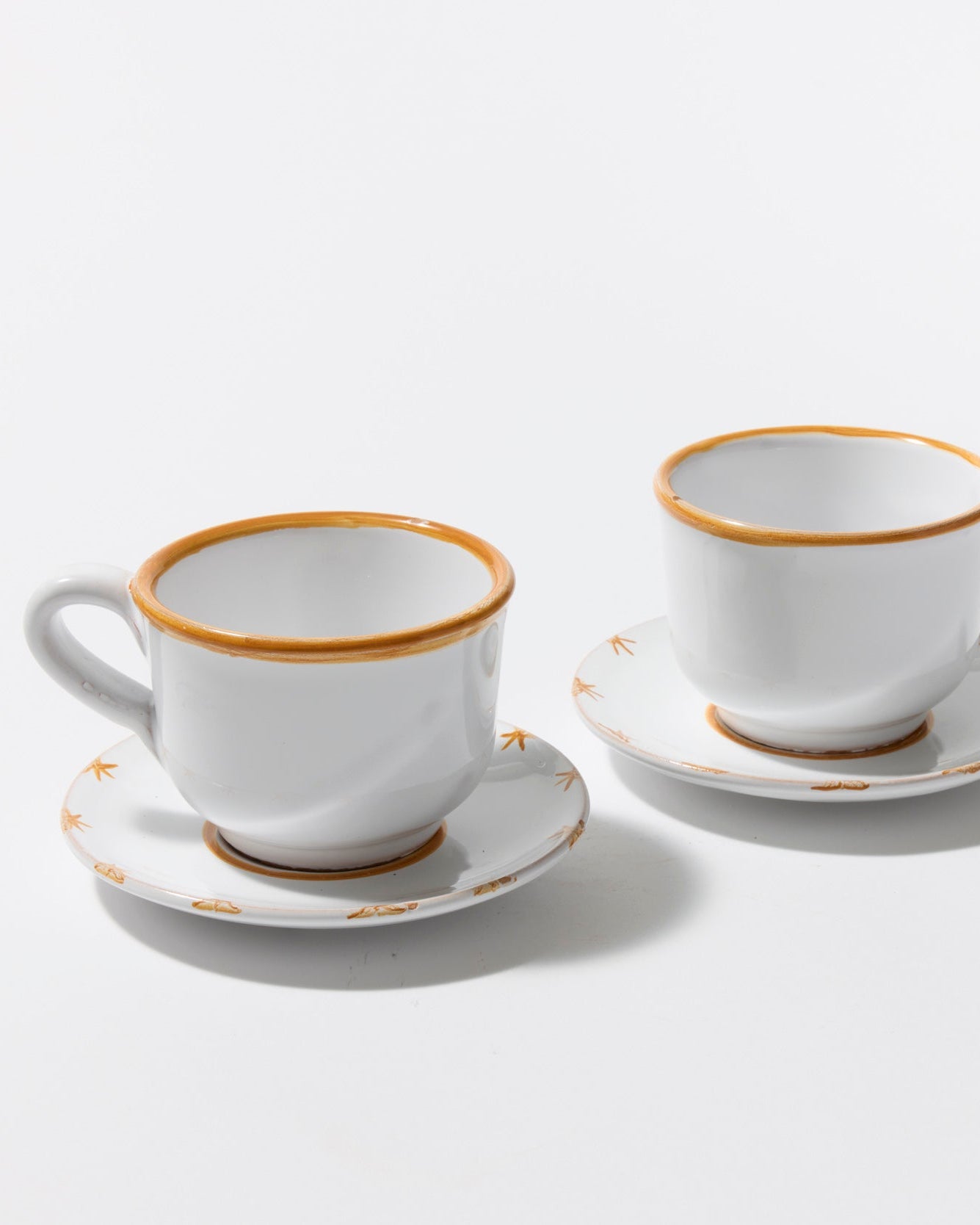 Starry Tea Cup + Saucer Set - Yellow