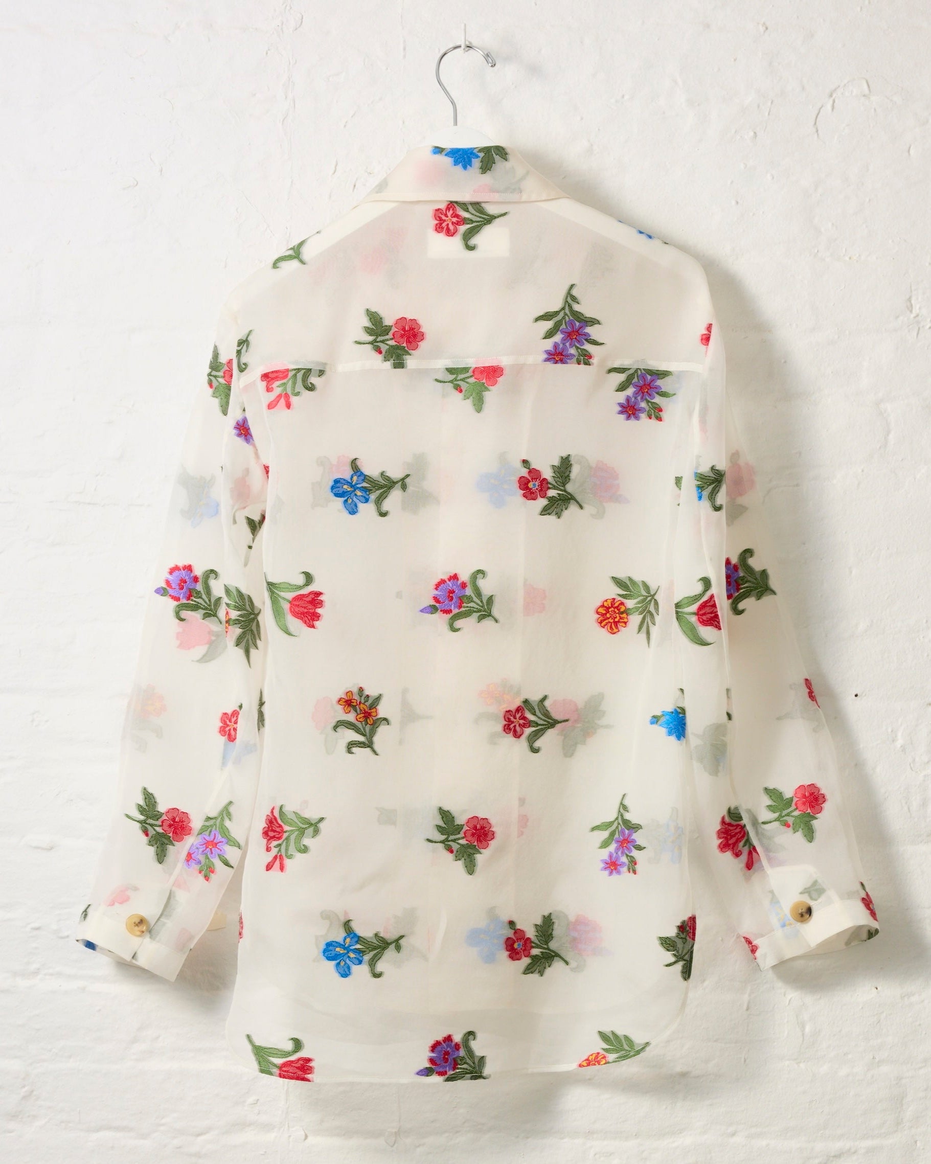 Sharon Shirt in Organza Fil Coupé