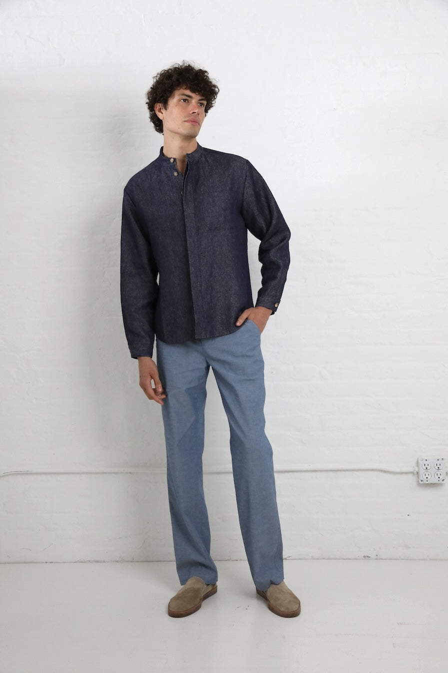 Will Shirt in Linen Denim