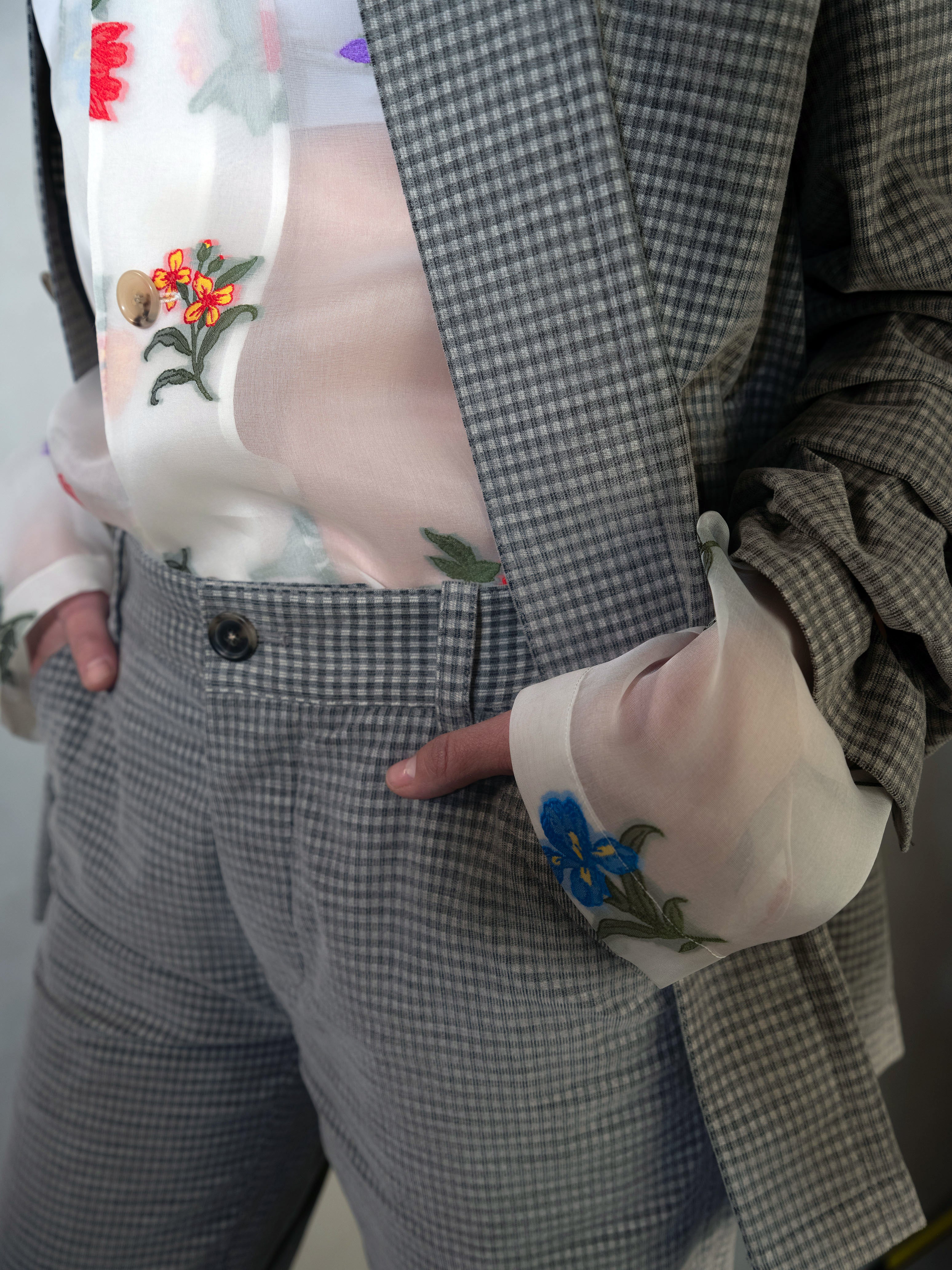 Will Jacket in Micro Corduroy Check