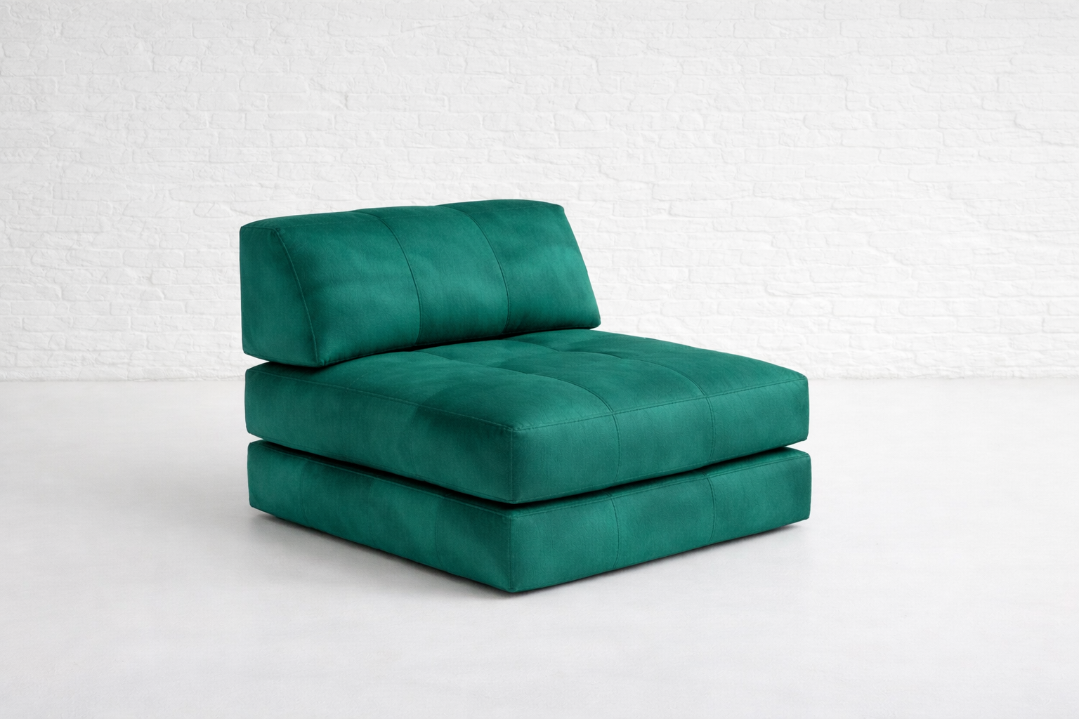 Duvet Chair in Emerald Moiré