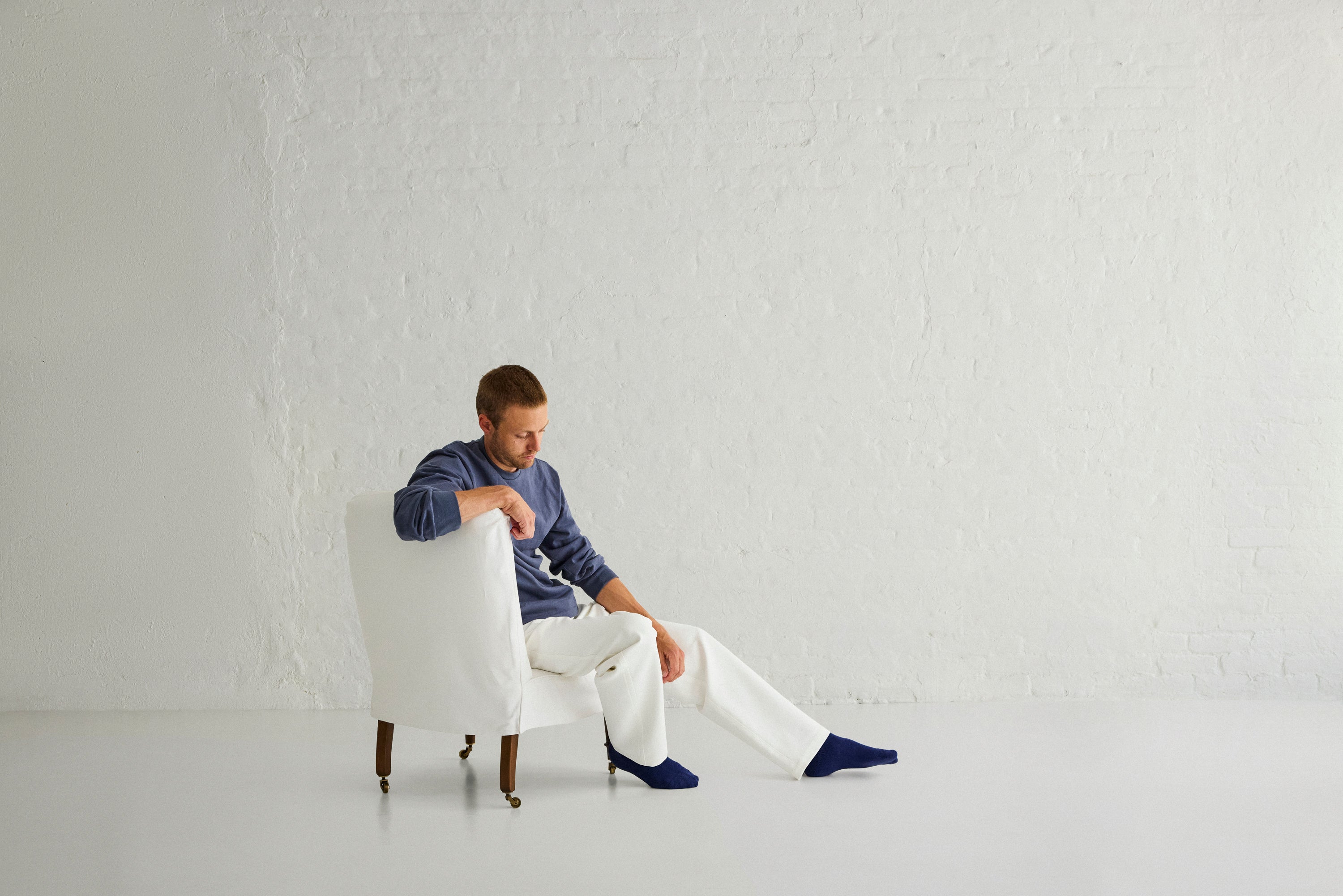 Studio Slipper Chair in Cotton