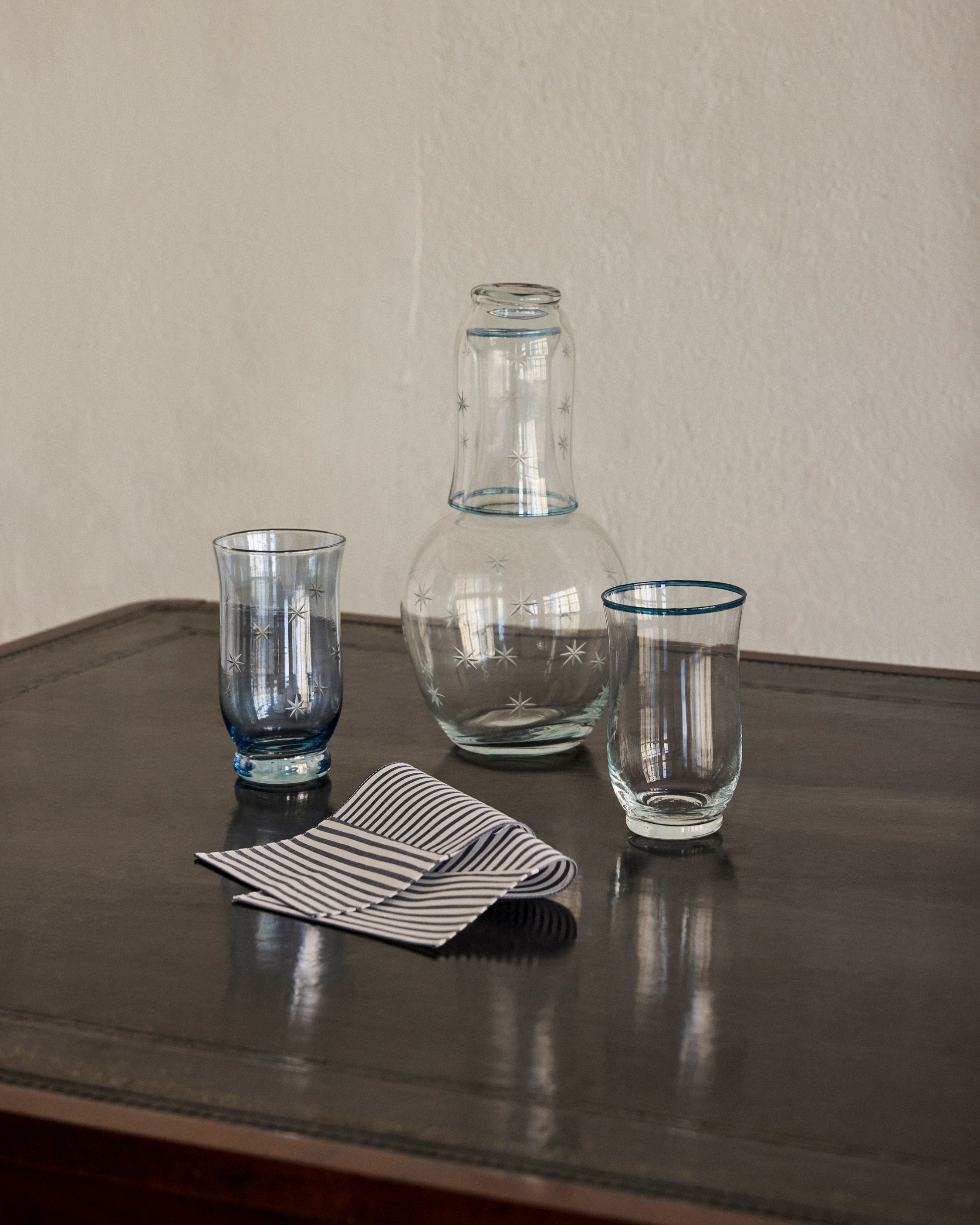 Will's Water Glass Set in Indigo