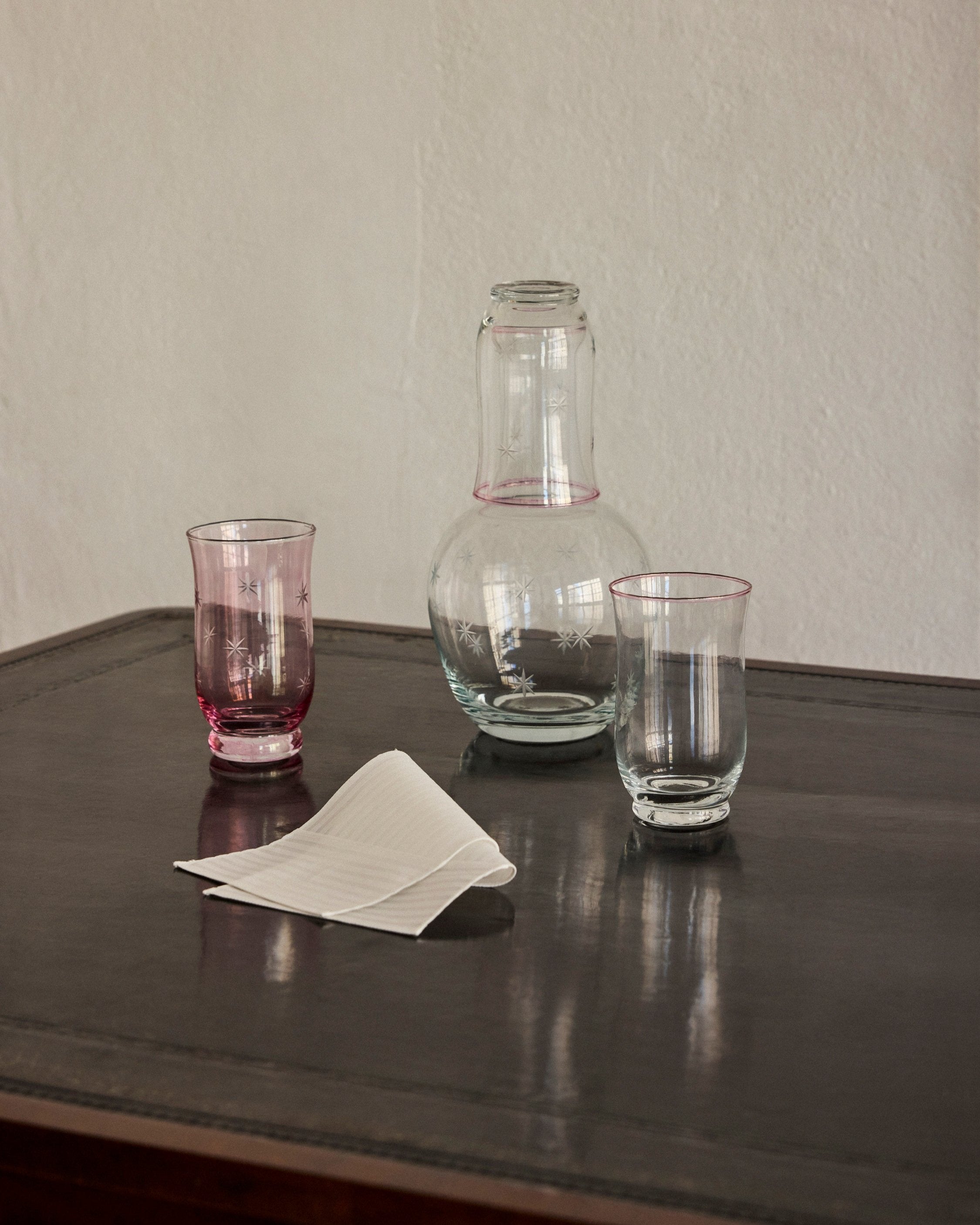 Will's Water Glass Set in Rose
