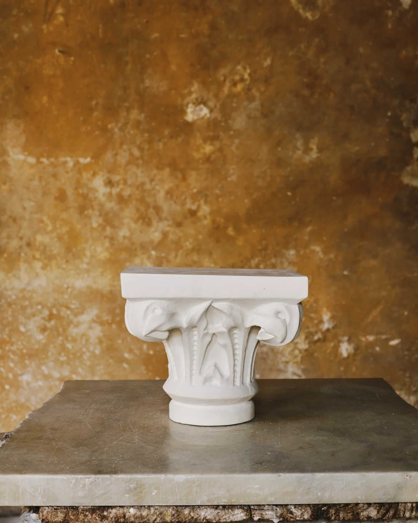 Gothic Capital Plaster Sculpture, Small