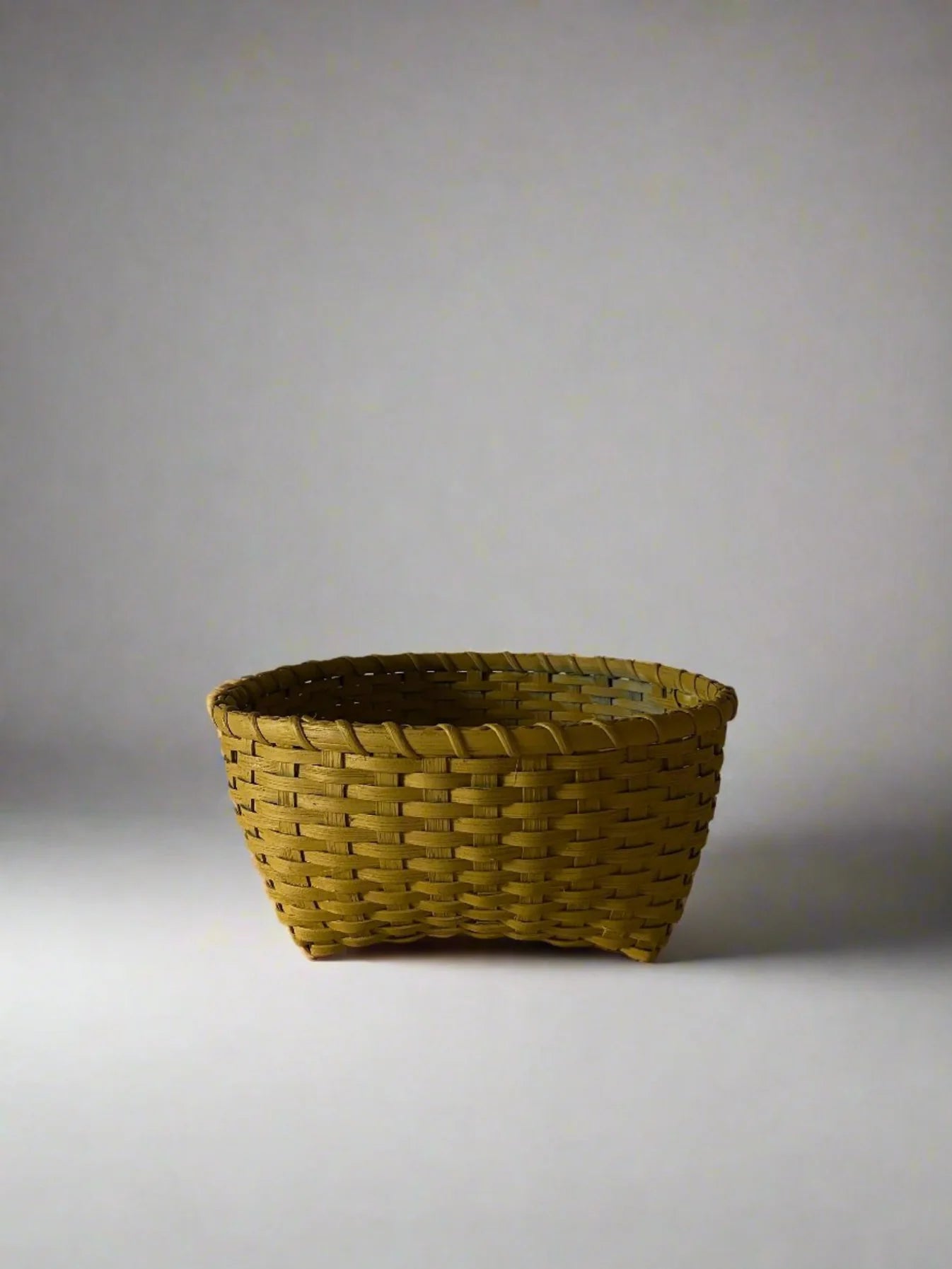 Love Basket in Lacquered in Mustard