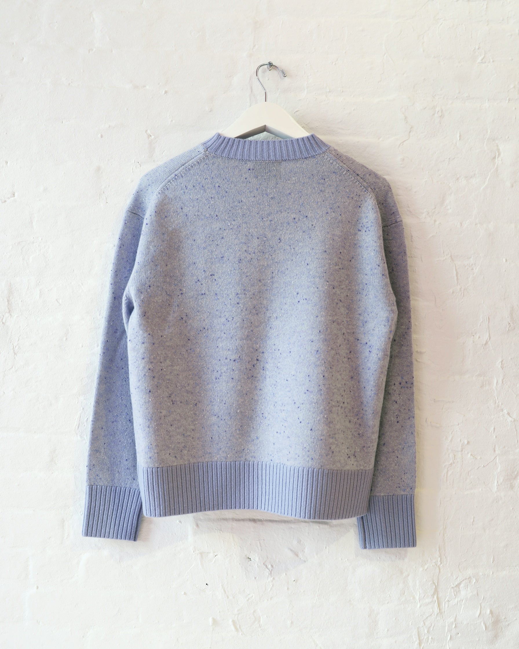 Ty Sweater in Blue Cashmere Donegal