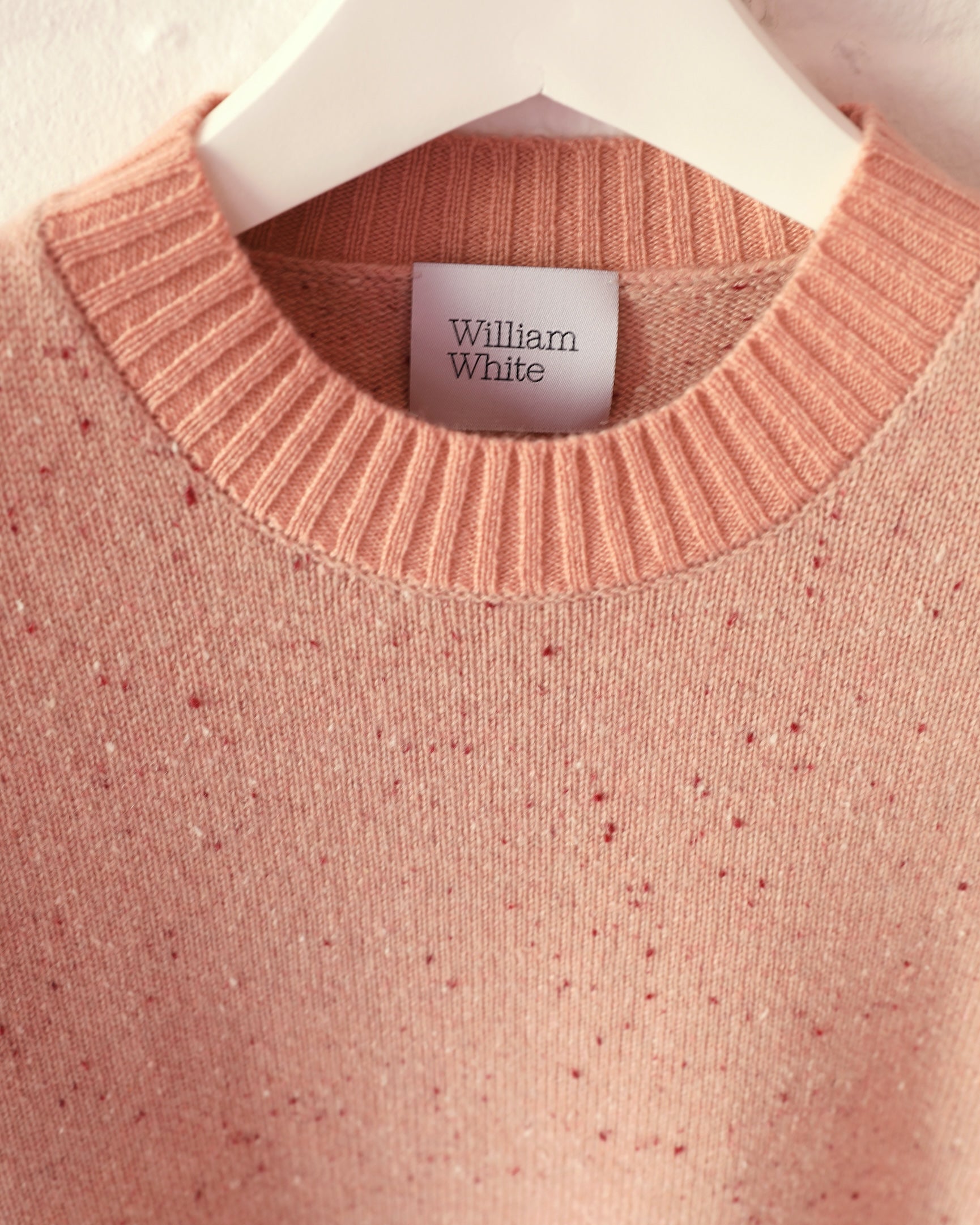 Ty Sweater in Pink Cashmere Donegal