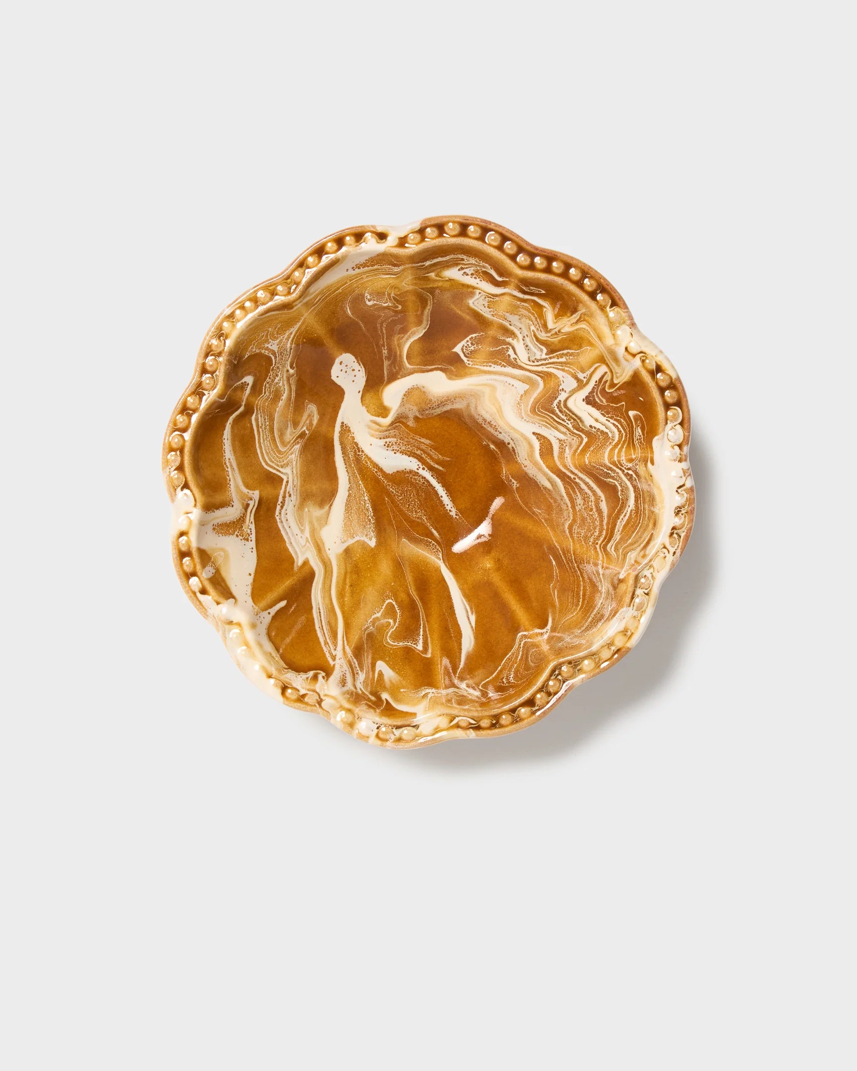 Marbled Small Bowl, Terracotta