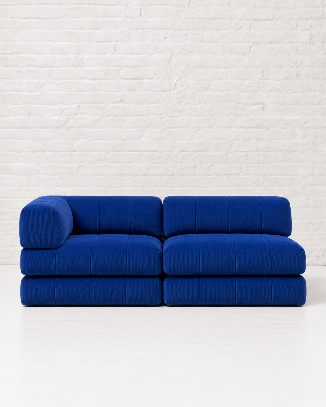 Duvet Corner Sofa Cobalt Corduroy