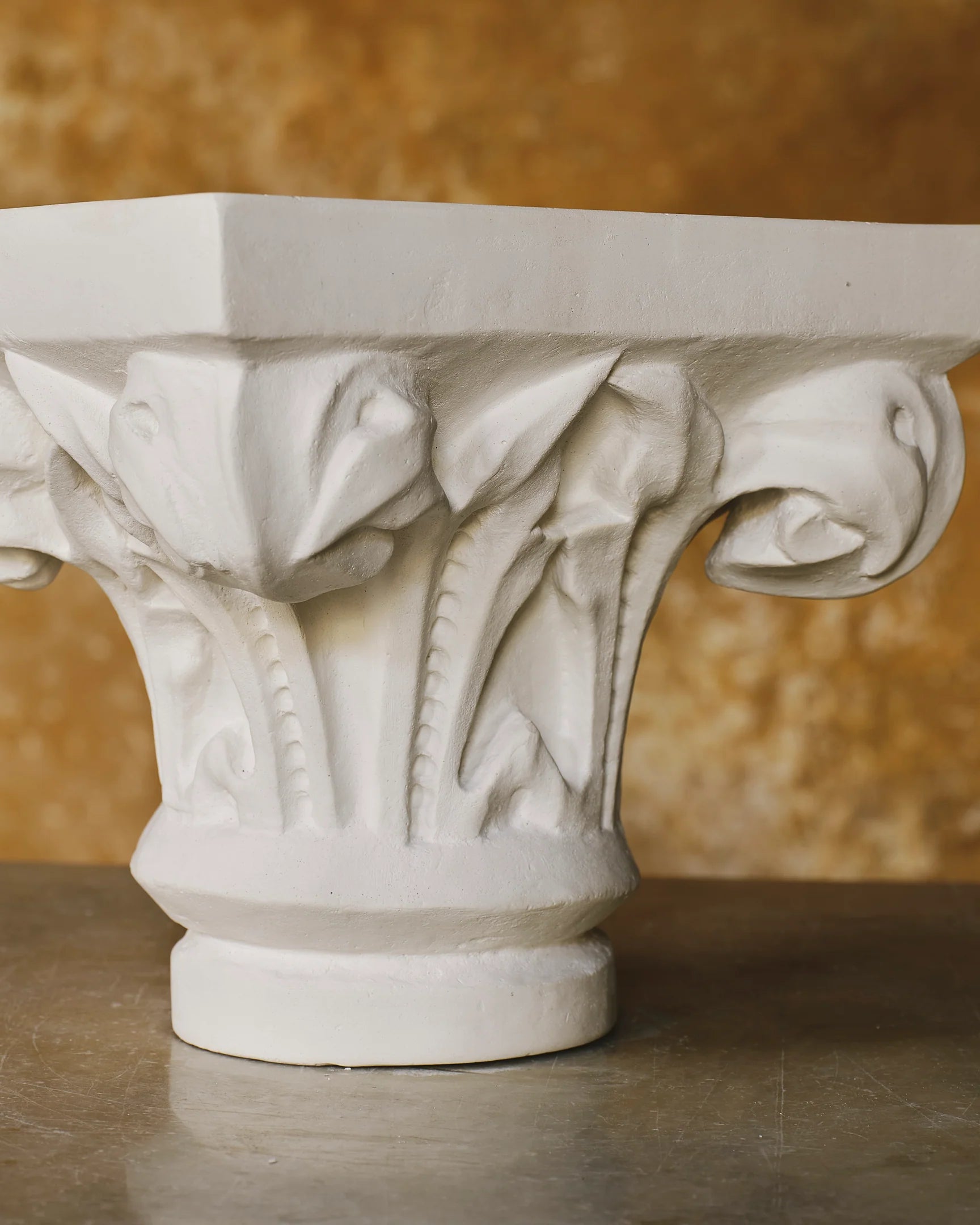 Gothic Capital Plaster Sculpture, Small