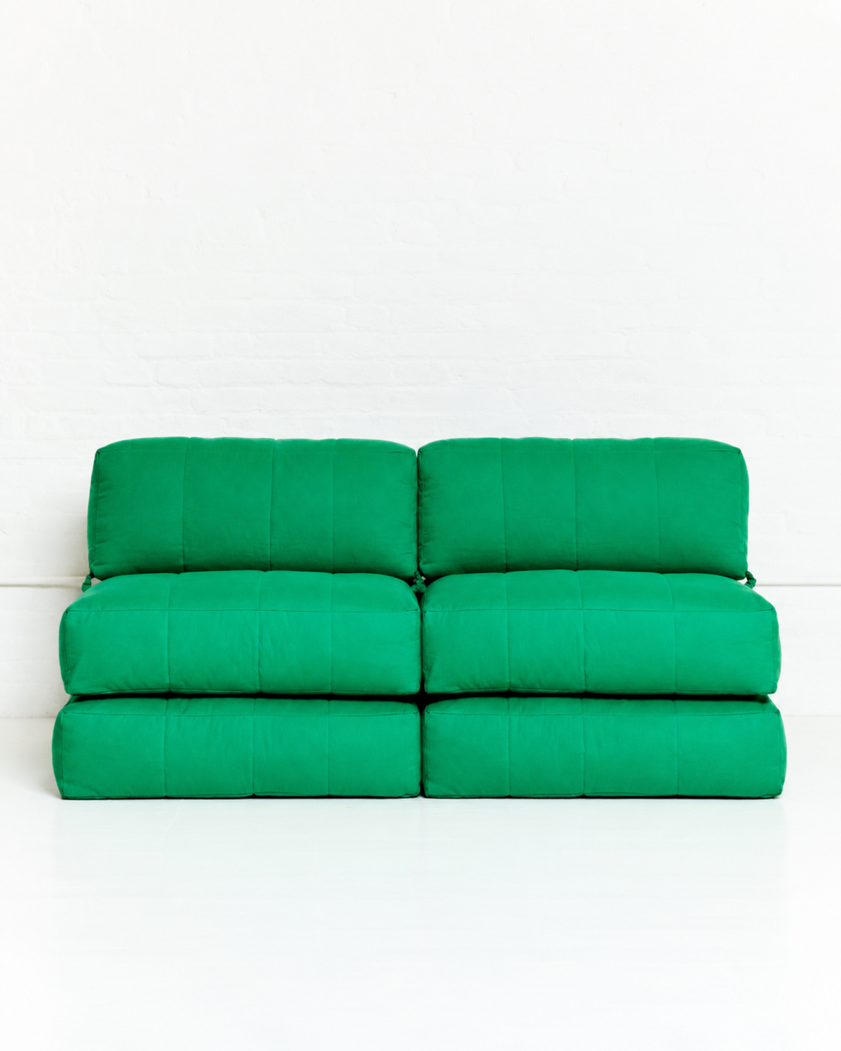Duvet Armless Sofa Kelly Green