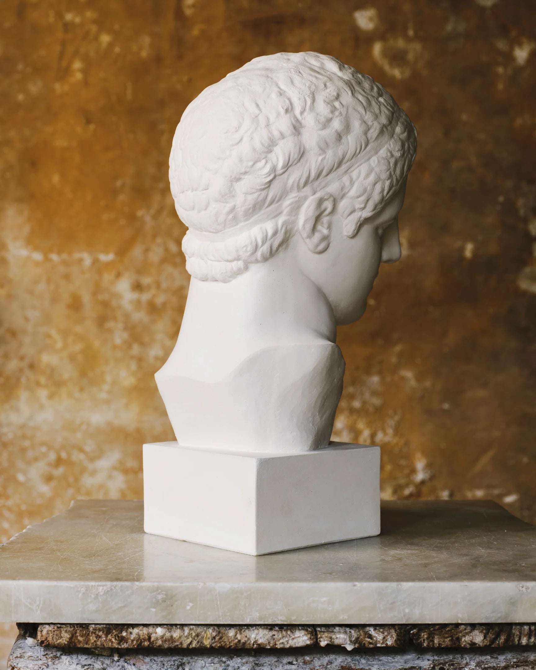 Fine Plaster Head Sculpture of Discobolus