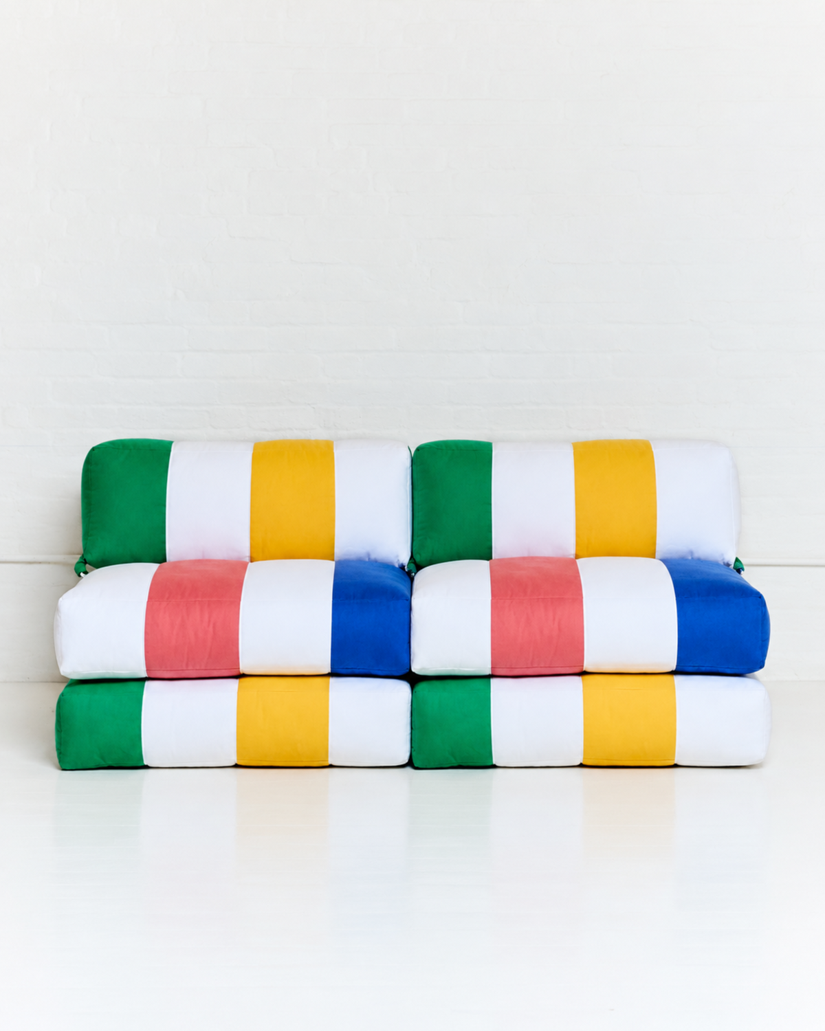 Duvet Armless Sofa Multi Stripe B
