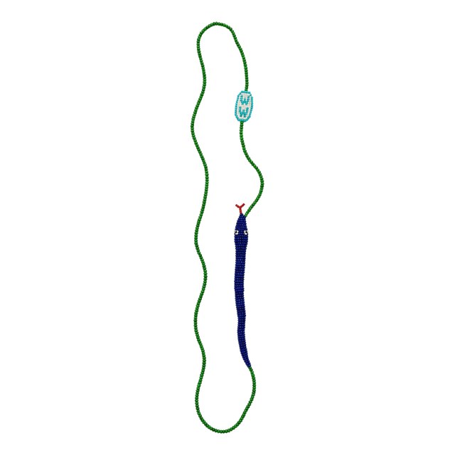 Single Serpent Necklace in Green