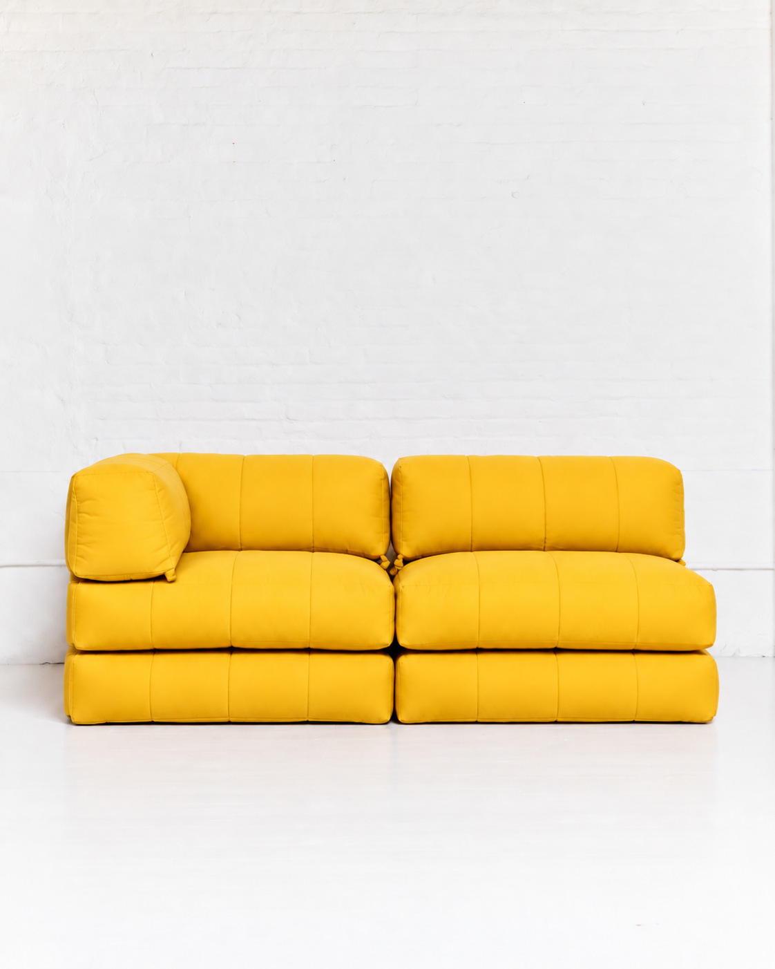 Duvet Corner Sofa Taxi Yellow