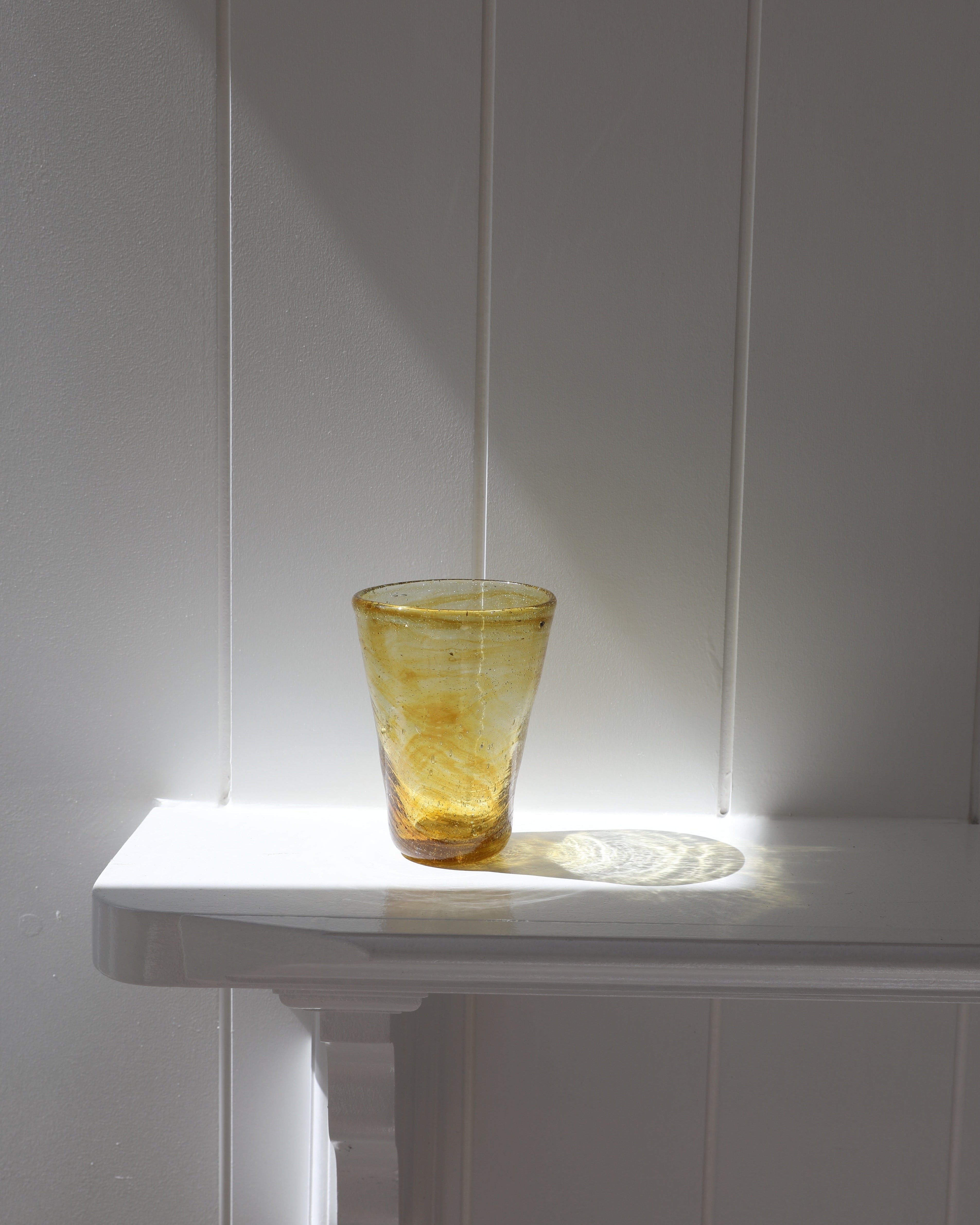 Egyptian Recycled Everyday Glass in Amber