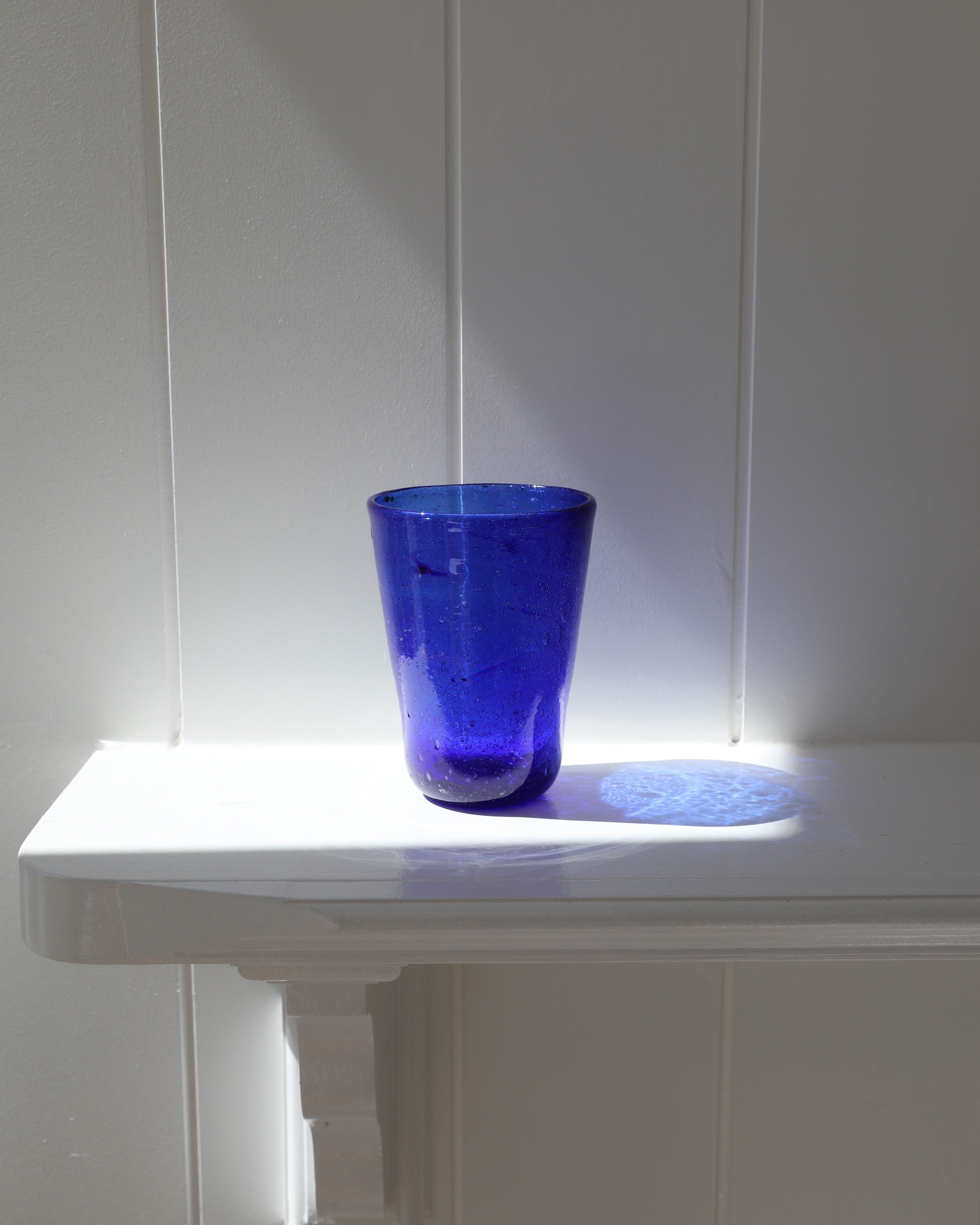 Egyptian Recycled Everyday Glass in Cobalt Blue