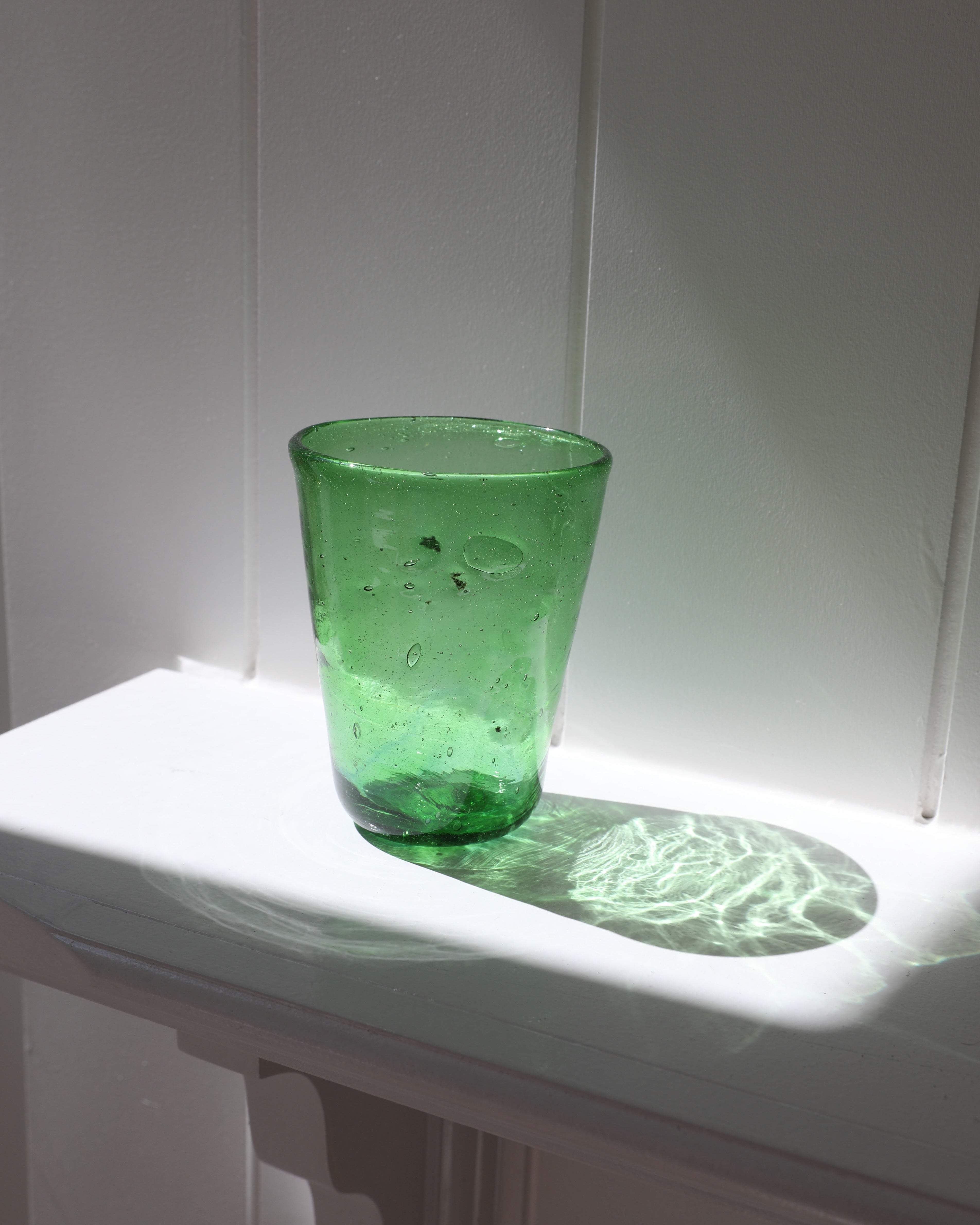 Egyptian Recycled Everyday Glass in Bottle Green