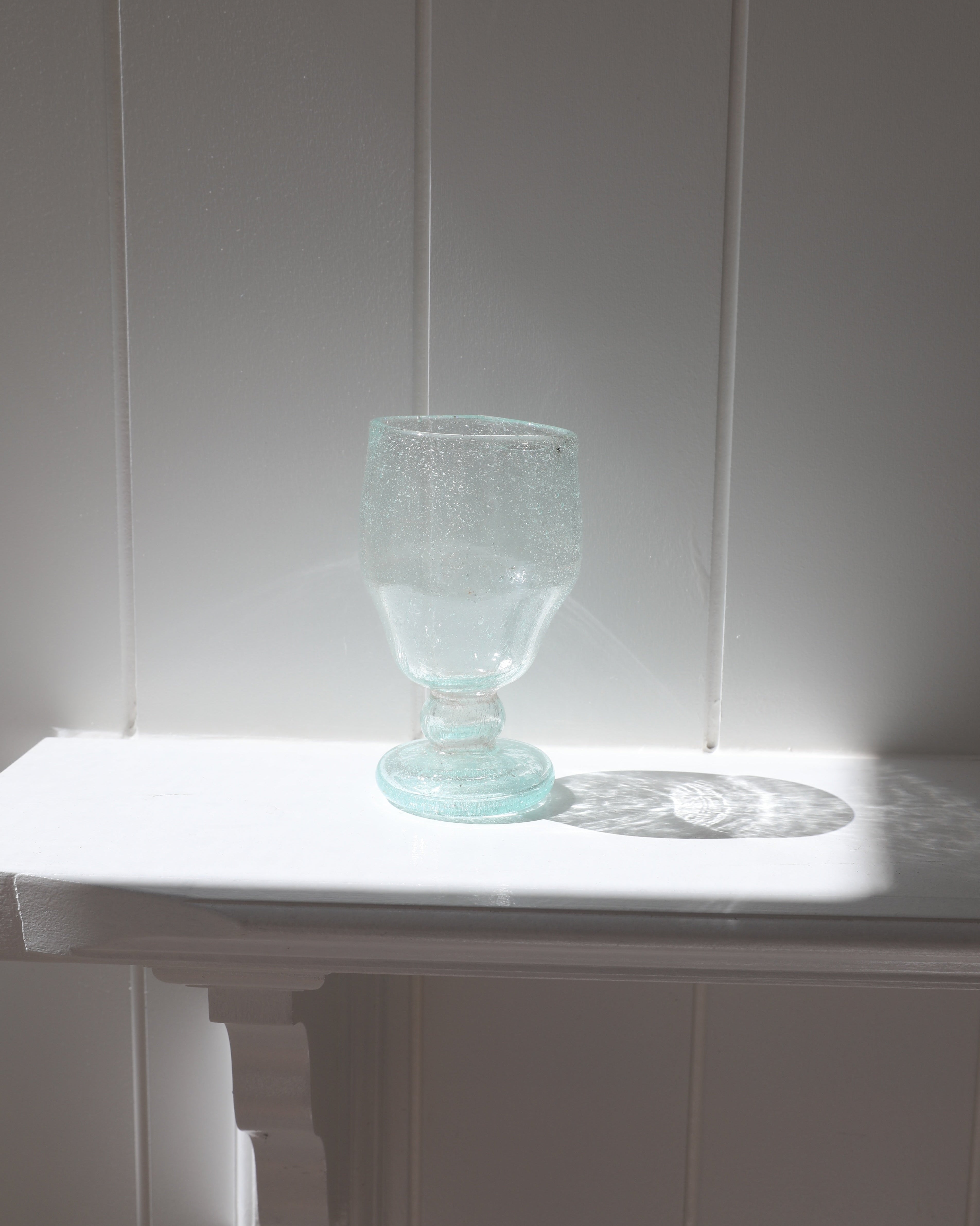 Egyptian Recycled Wine Glass in Clear