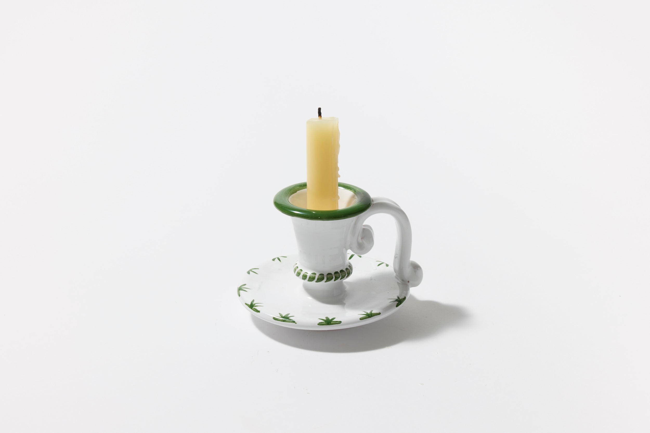 Starry Nights Candlestick in Green