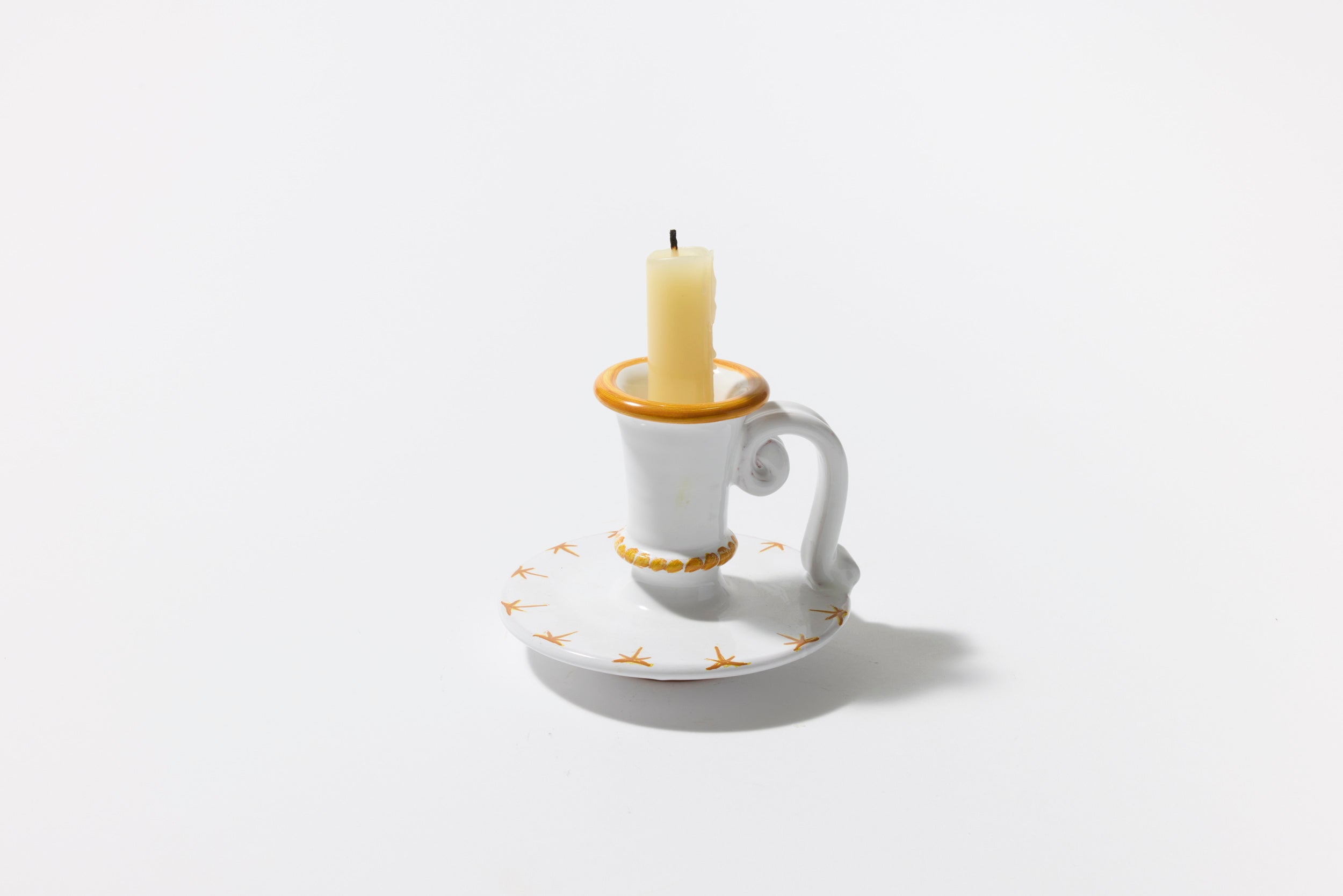 Starry Nights Candlestick in Yellow