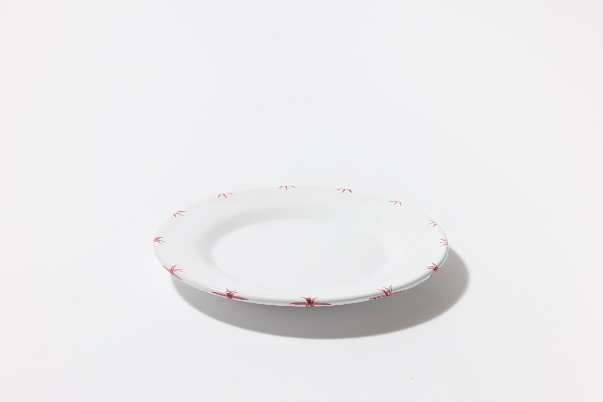 Starry Luncheon Plate Set in Red