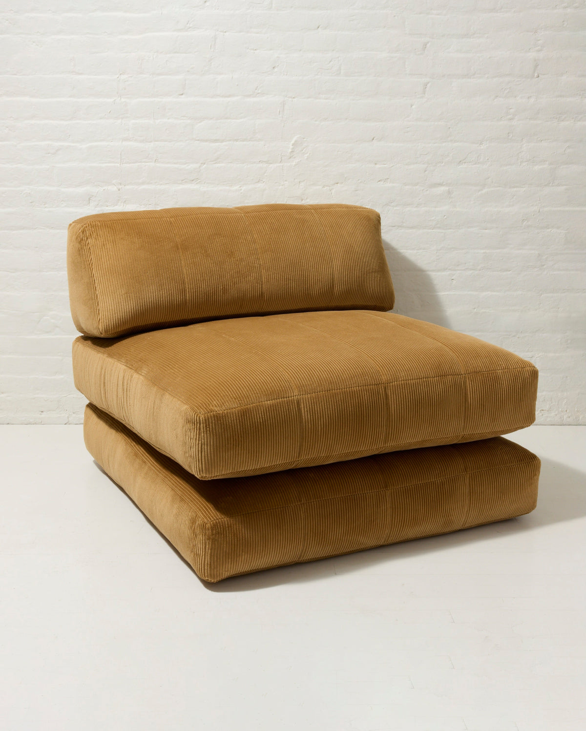 Duvet Armless Module Cognac Corduroy