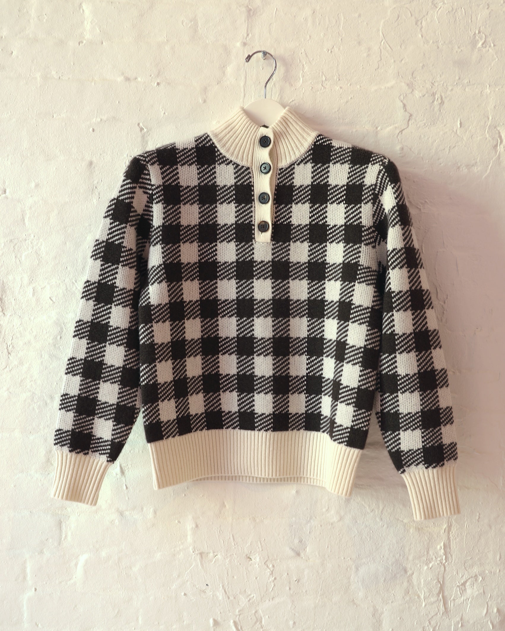 Kelly Sweater in Cashmere Check
