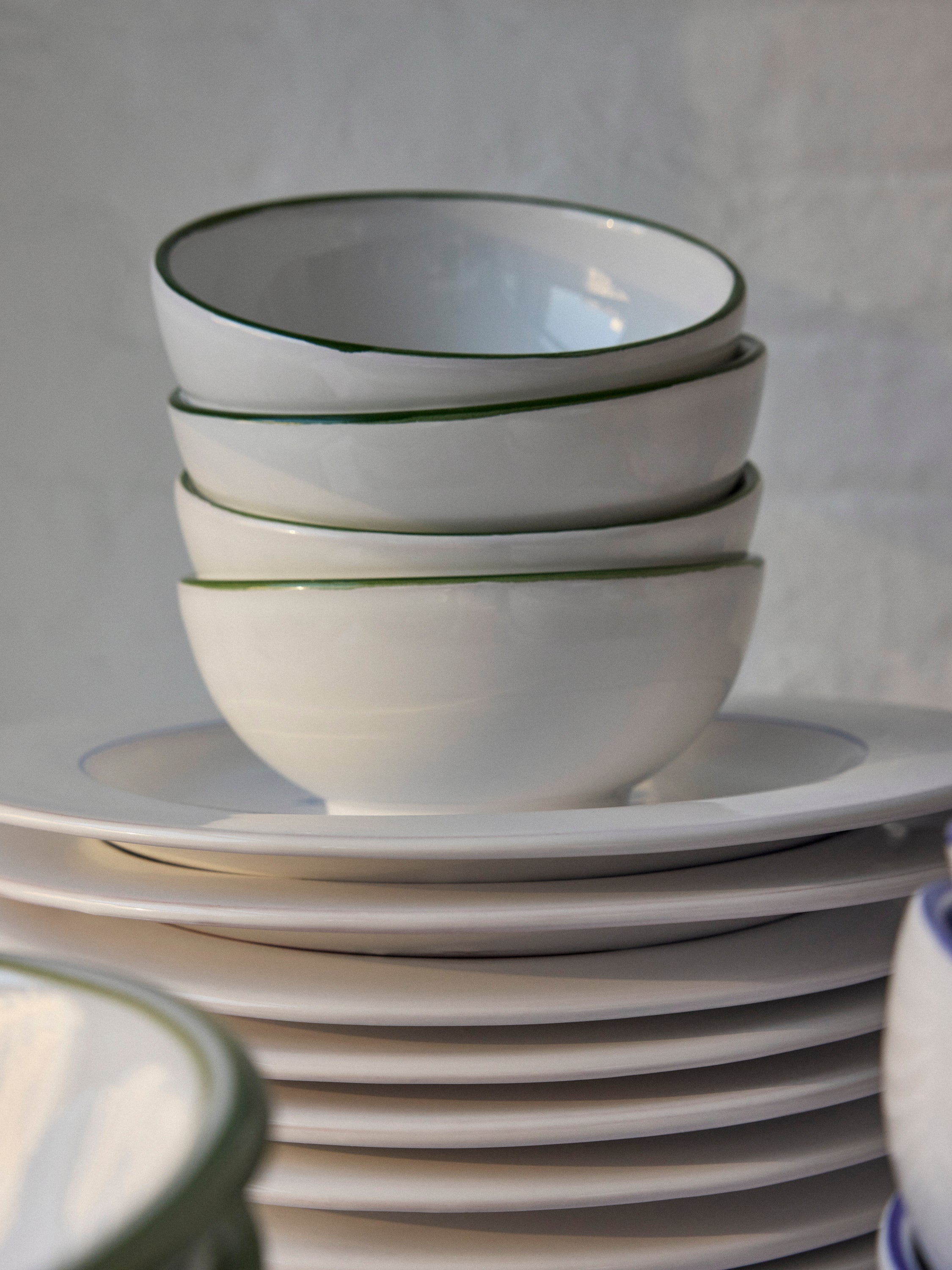 Starry Cereal Bowl Set in Red