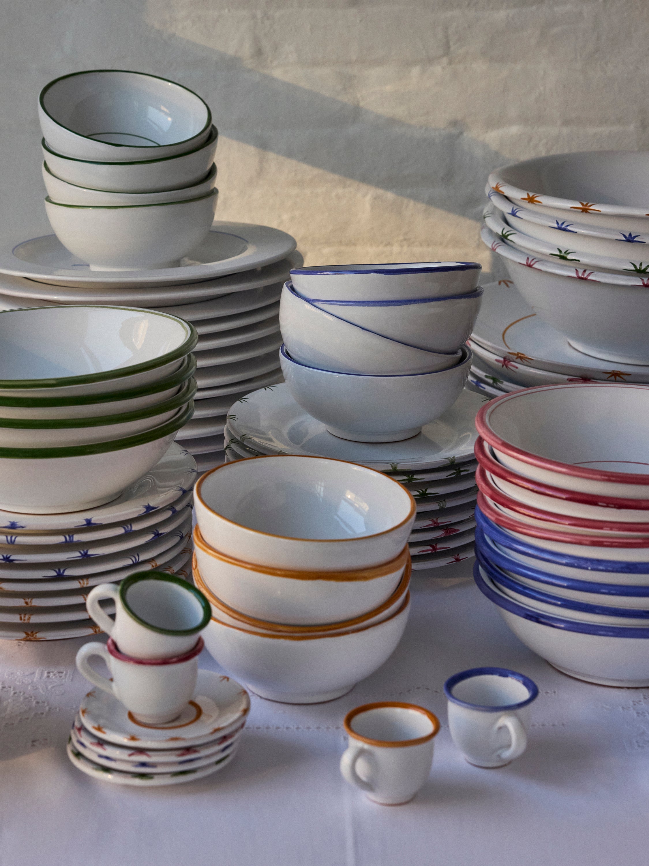 Starry Cereal Bowl Set in Red