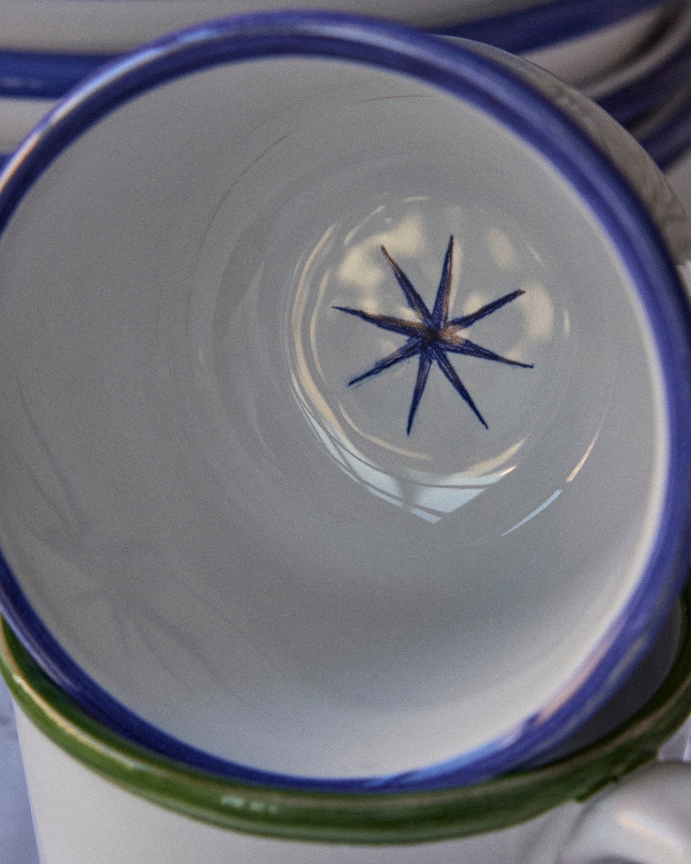 Starry Tea Cup + Saucer Set - Yellow