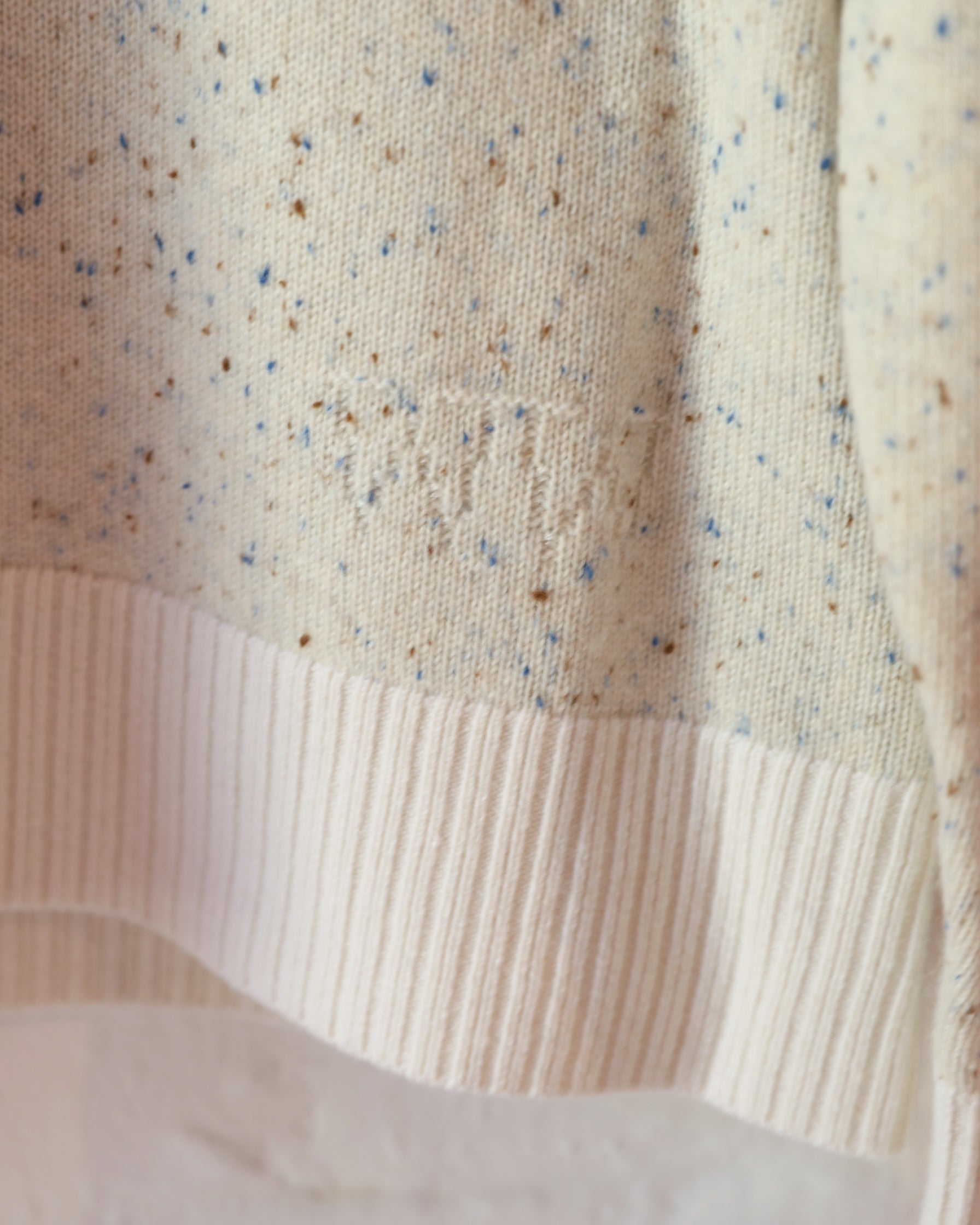 Ty Sweater in Cream Cashmere Donegal