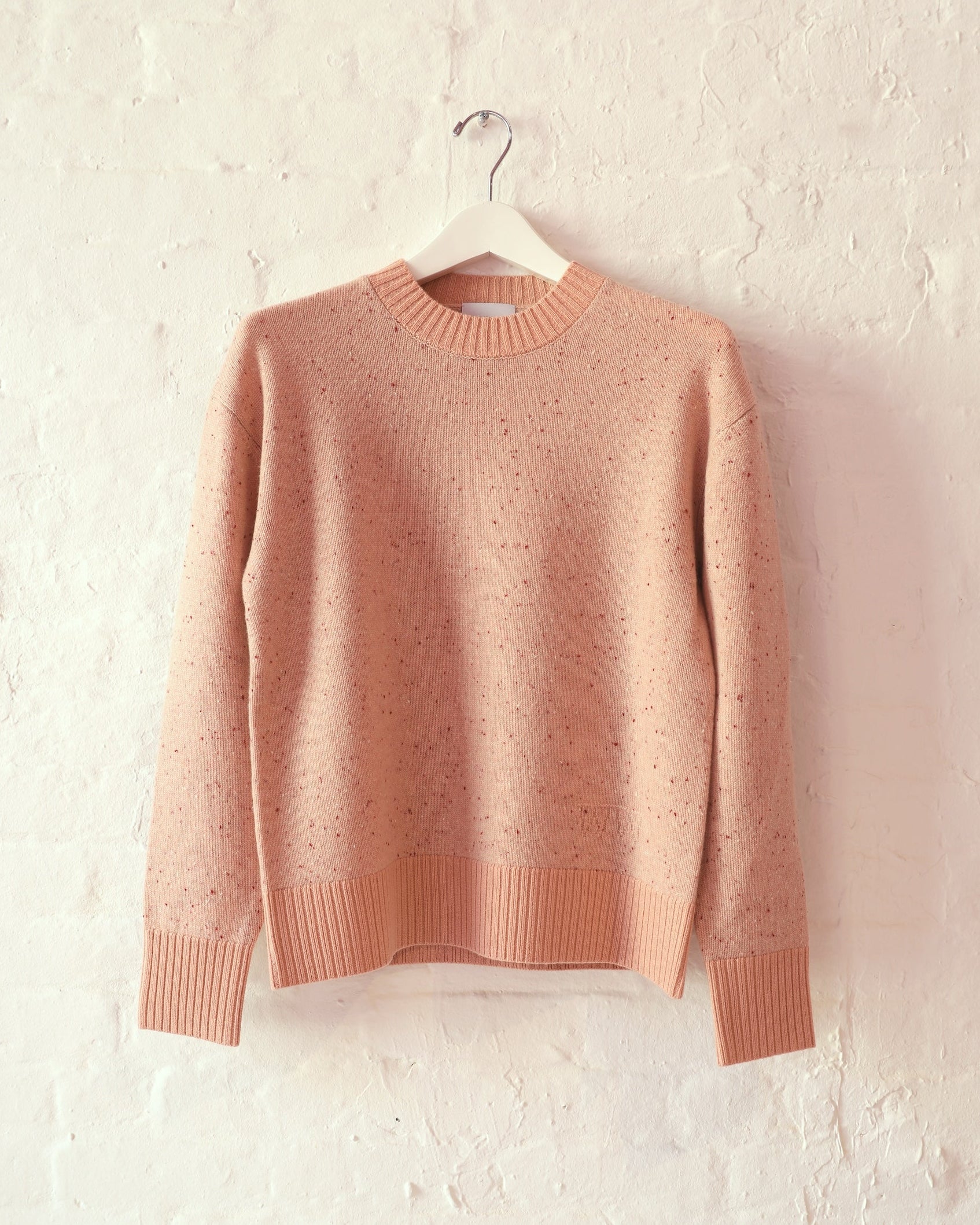 Ty Sweater in Pink Cashmere Donegal