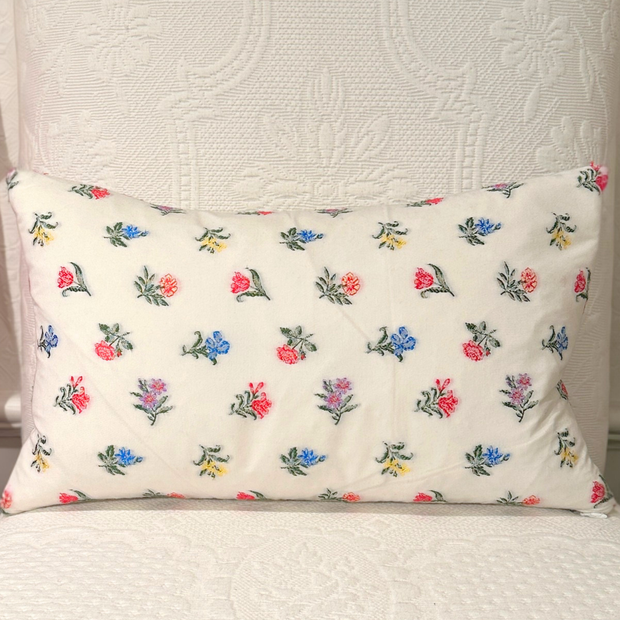 Organza Floral Pillow
