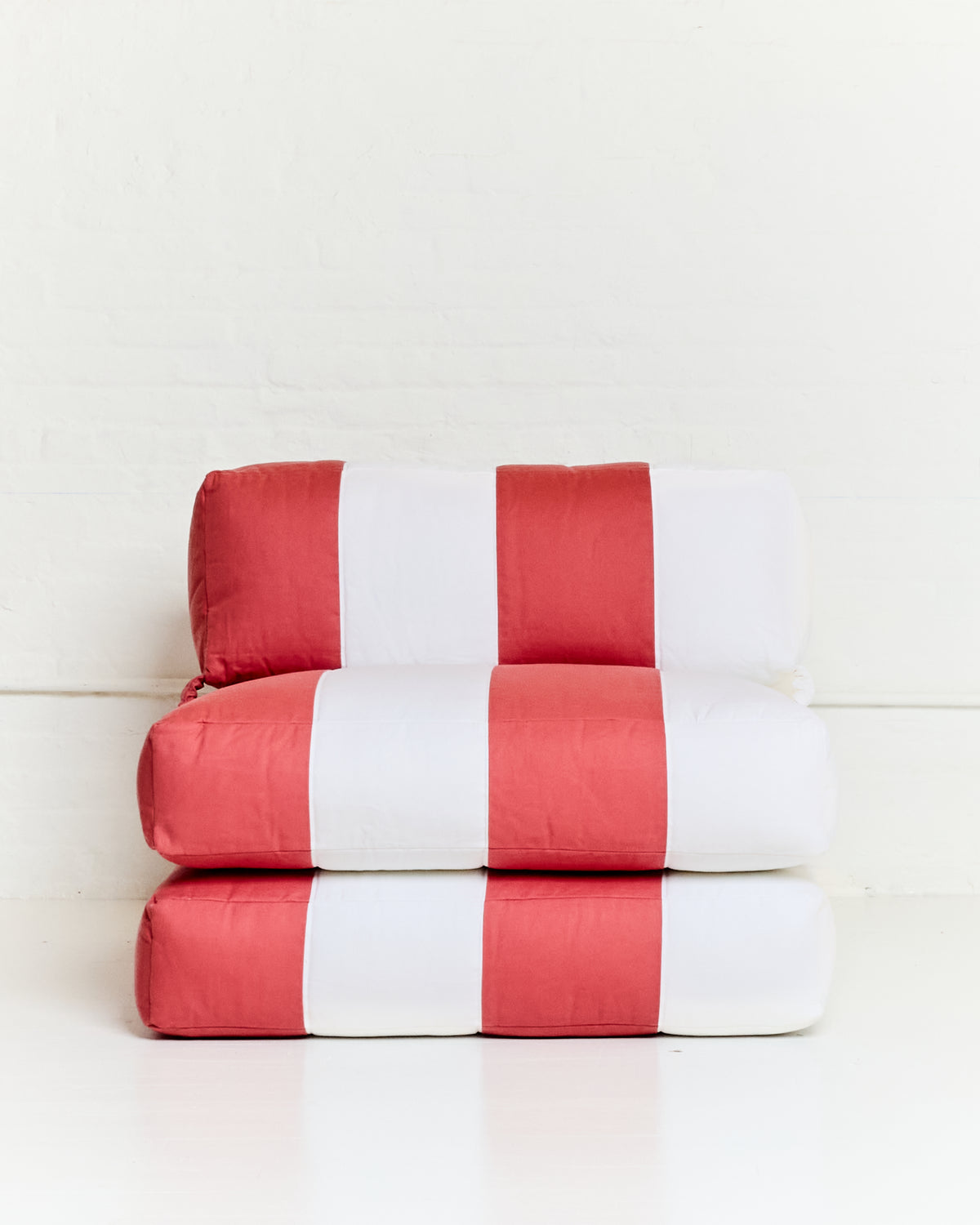 Duvet Armless Module Vintage Red/White