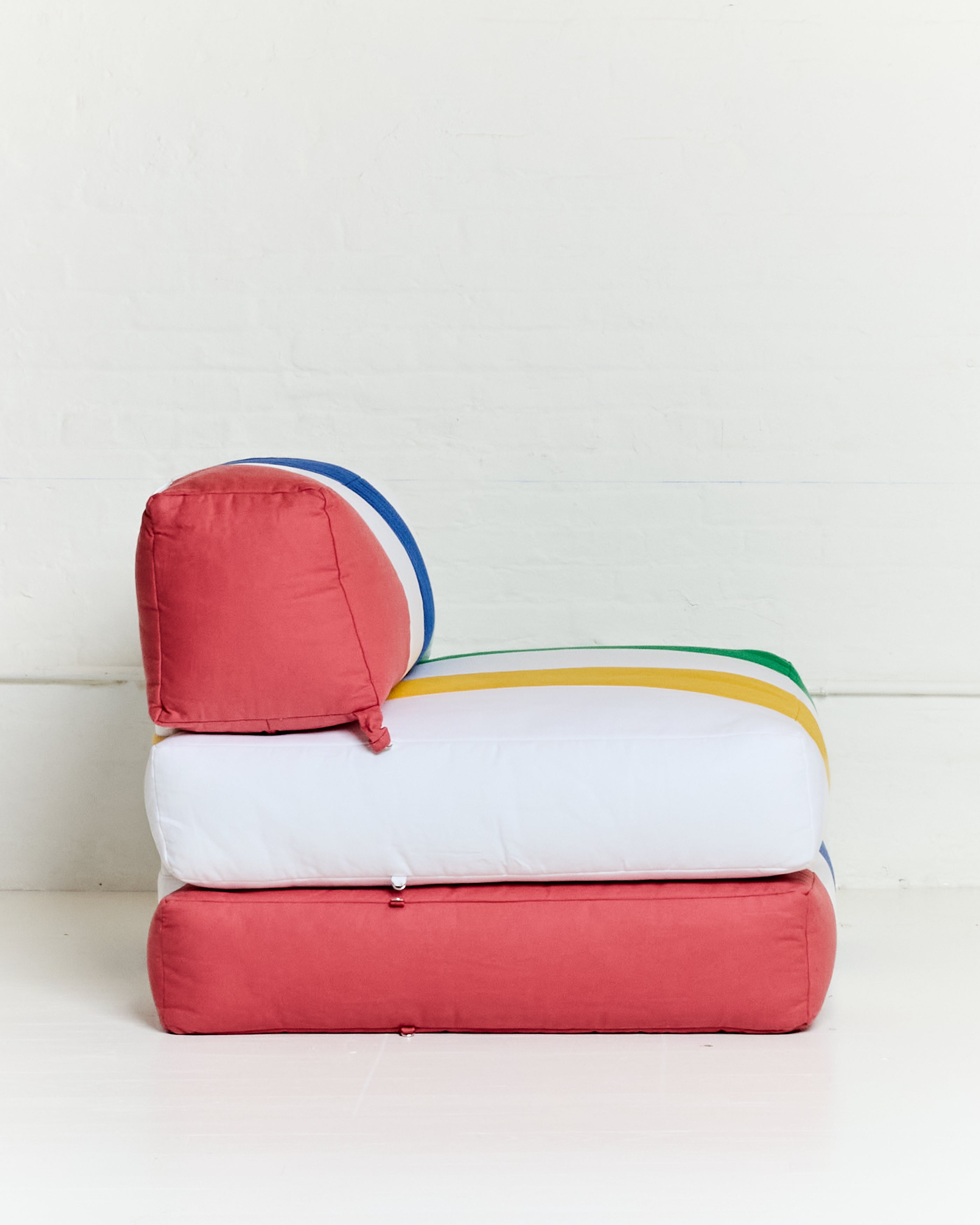 Duvet Armless Module Multi Vintage Red/Klein Blue