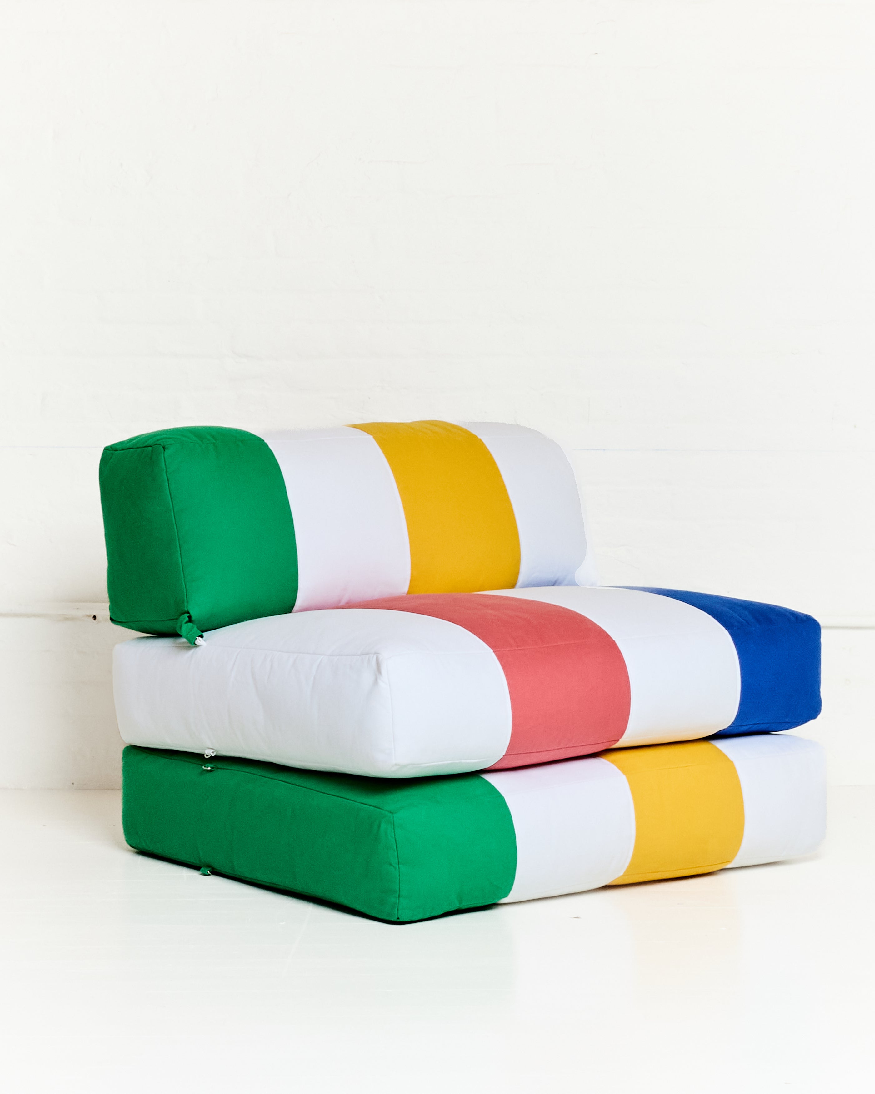 Duvet Armless Module Multi Vintage Red/Klein Blue