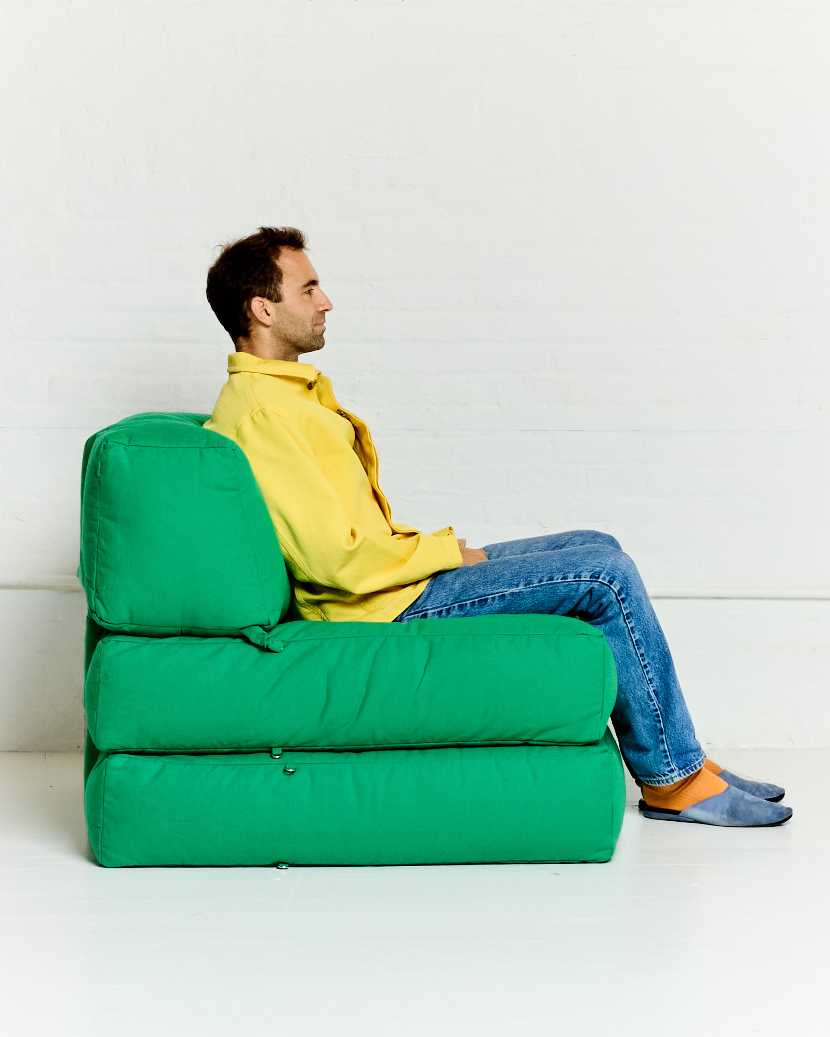 Duvet Armless Module Multi Vintage Red/Klein Blue