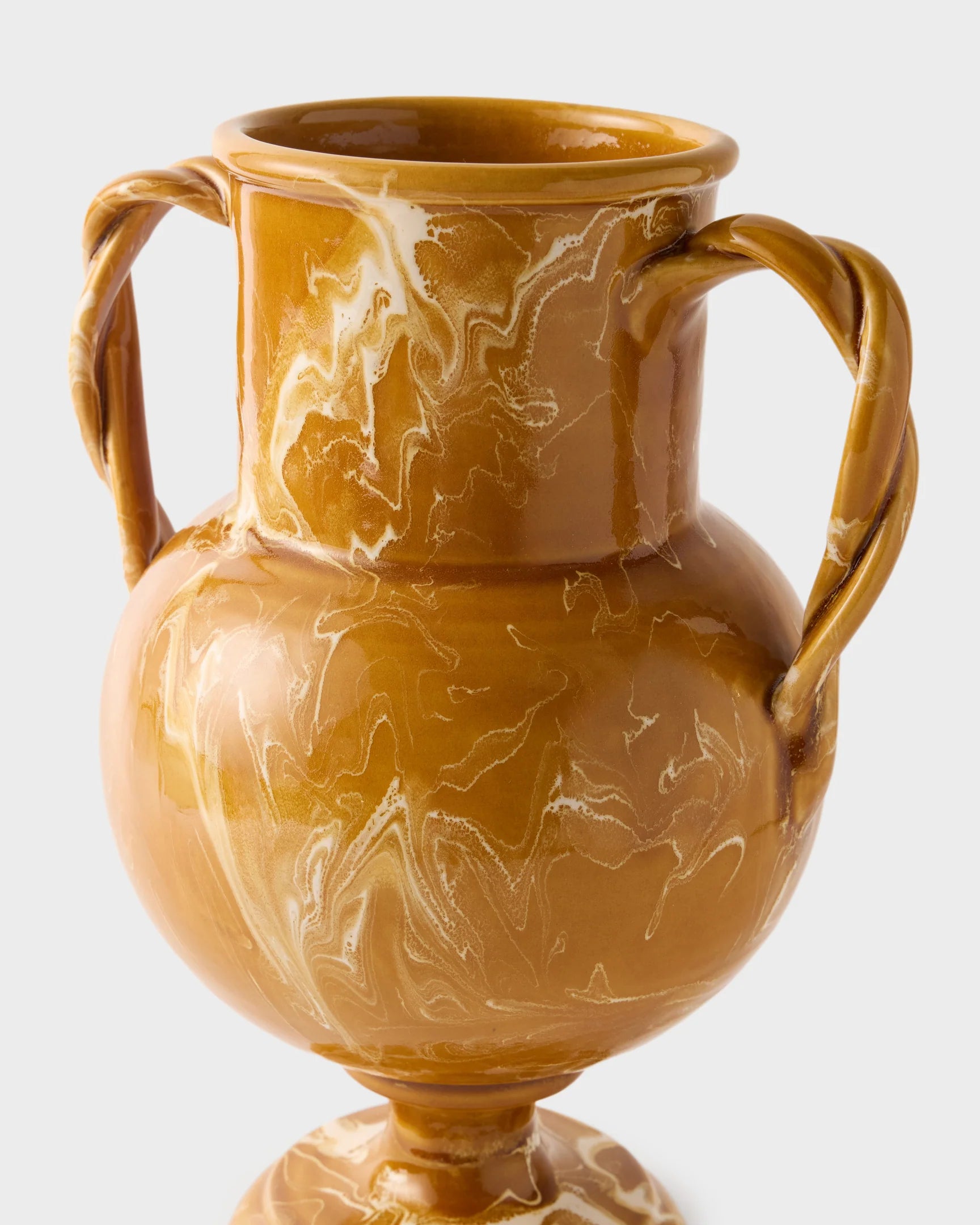 Marbled Amphora Vase, Terracotta